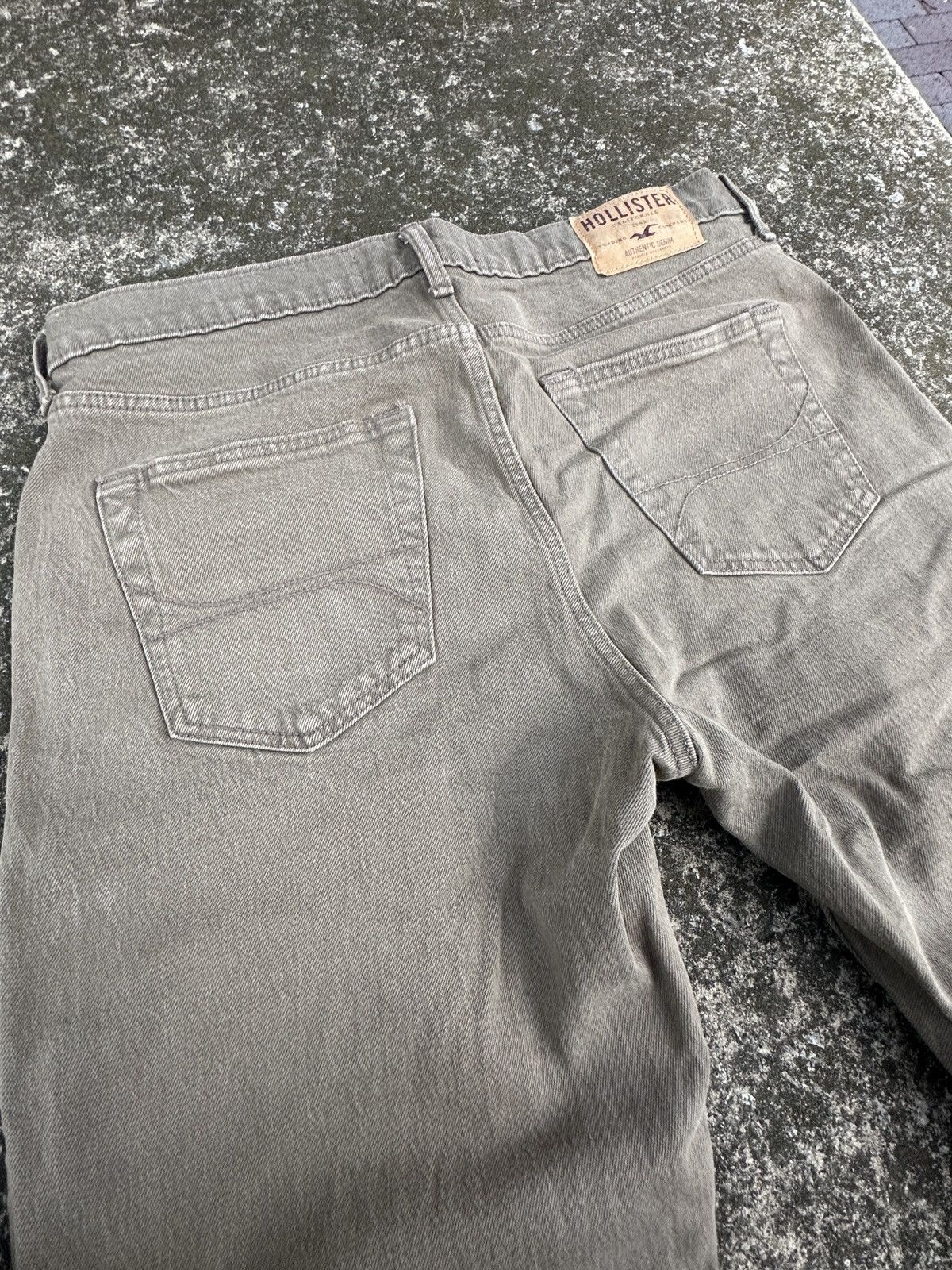 Hollister Khaki Greyish Hollister Co. Regular Fit Denim Jeans Size US 34 / EU 50 - 6 Thumbnail