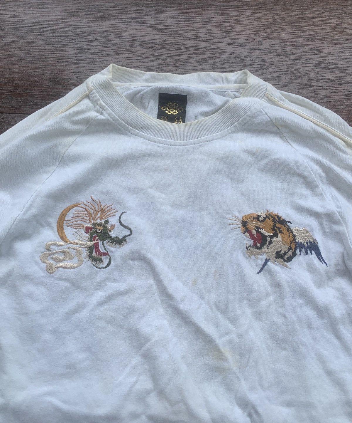 Japanese Brand Sukajan Dragon tiger sakura japan embroidery long sleeve Size US M / EU 48-50 / 2 - 3 Thumbnail