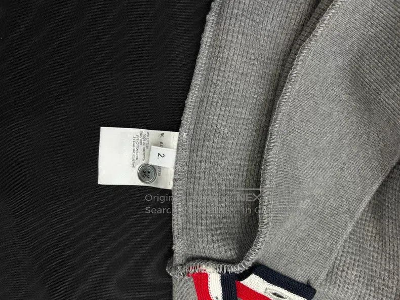 Thom Browne Thom Browne Gray Striped Sleeve Hoodie Size US M / EU 48-50 / 2 - 5 Thumbnail