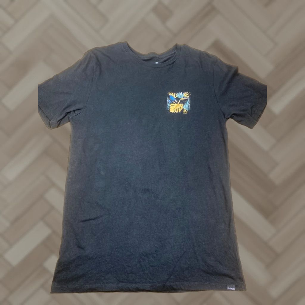 Hurley Hurley Graphic T Shirt Black M Floral Beach Surf Logo Casual Mens Shirt Size US M / EU 48-50 / 2 - 1 Thumbnail