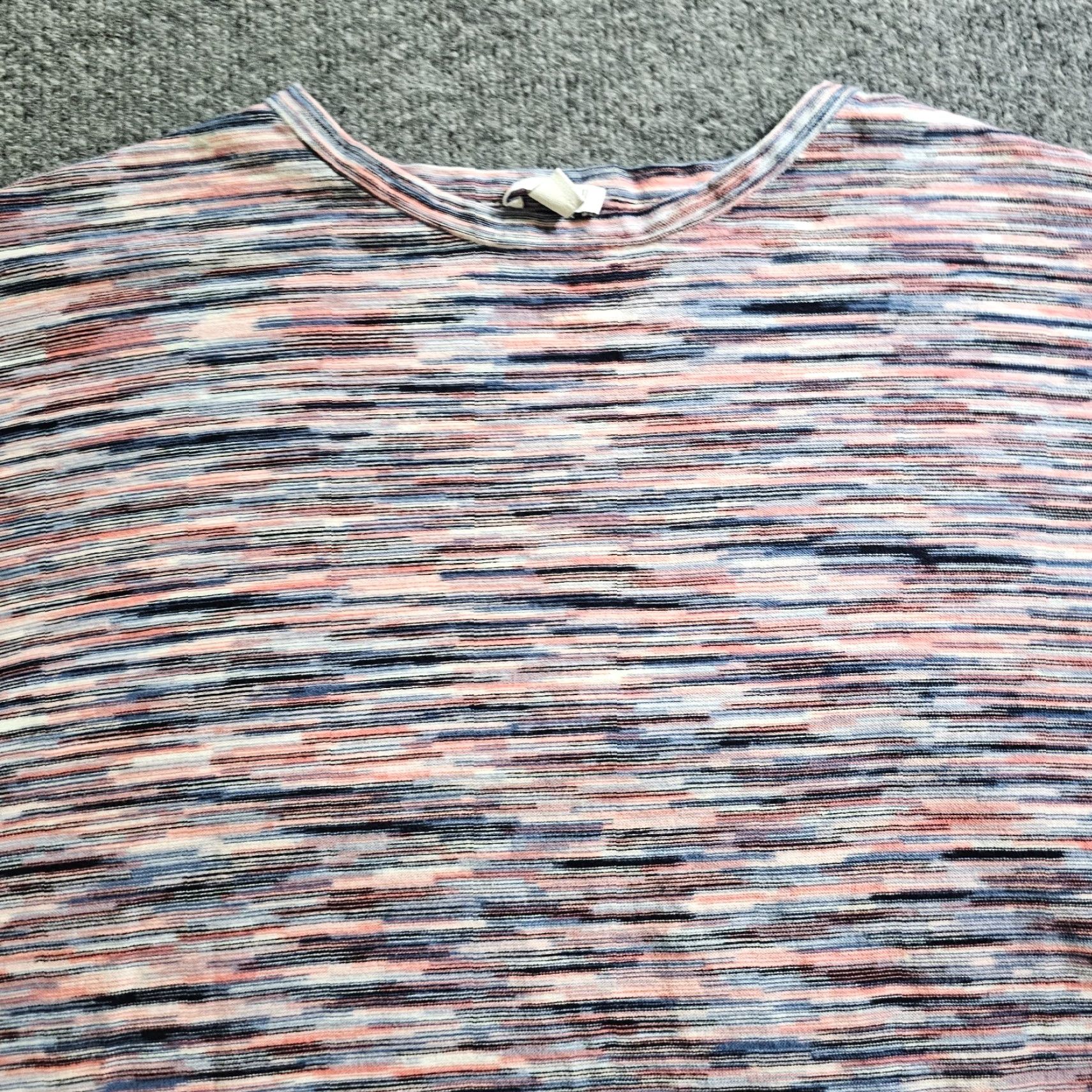 J. Jill J Jill Sweater Top Womens Large Pink Blue Short Sleeve Knit Casual Oversized Pullover Knit Shirt Vintage? No Size L / US 10 / IT 46 - 2 Thumbnail