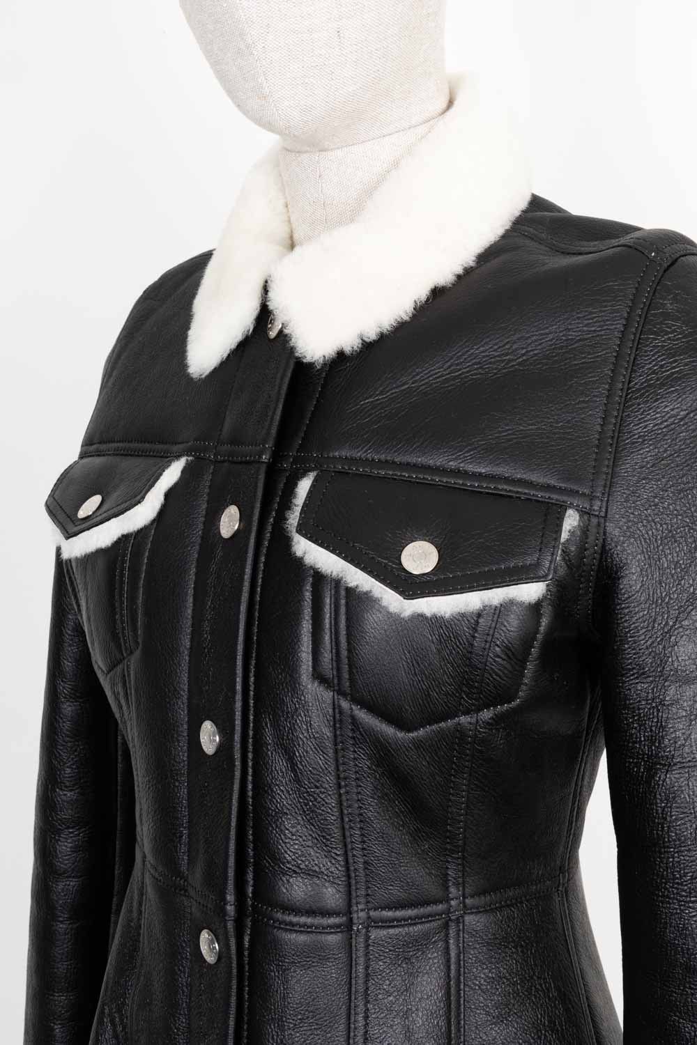 Acne Studios Acne Studios Luana Lamb Leather Shearling Coat Winter 2015 Size S / US 4 / IT 40 - 11 Thumbnail