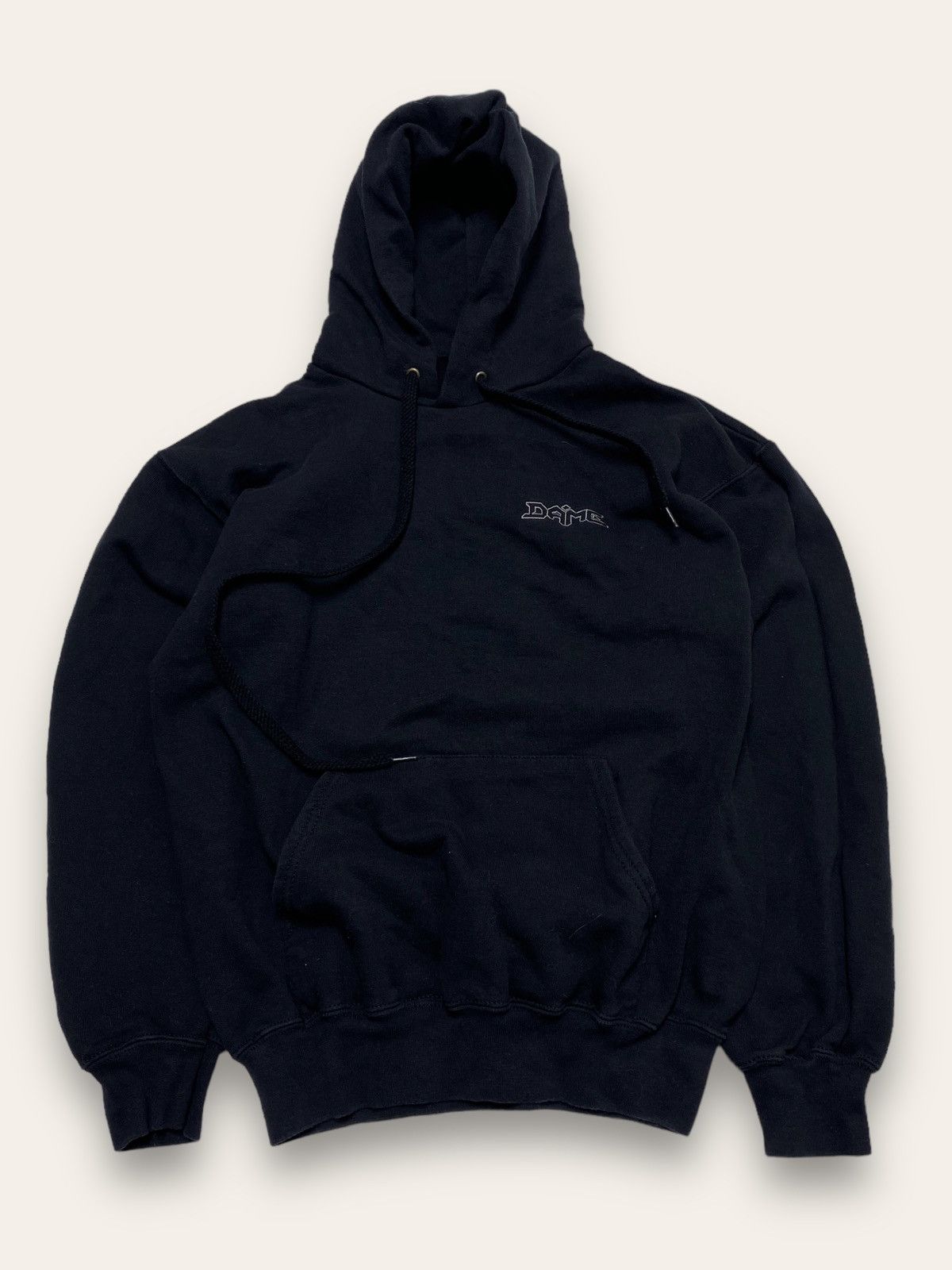 Vintage Vintage DAIME Oversized Big Logo Black Hoodie Size US M / EU 48-50 / 2 - 2 Thumbnail