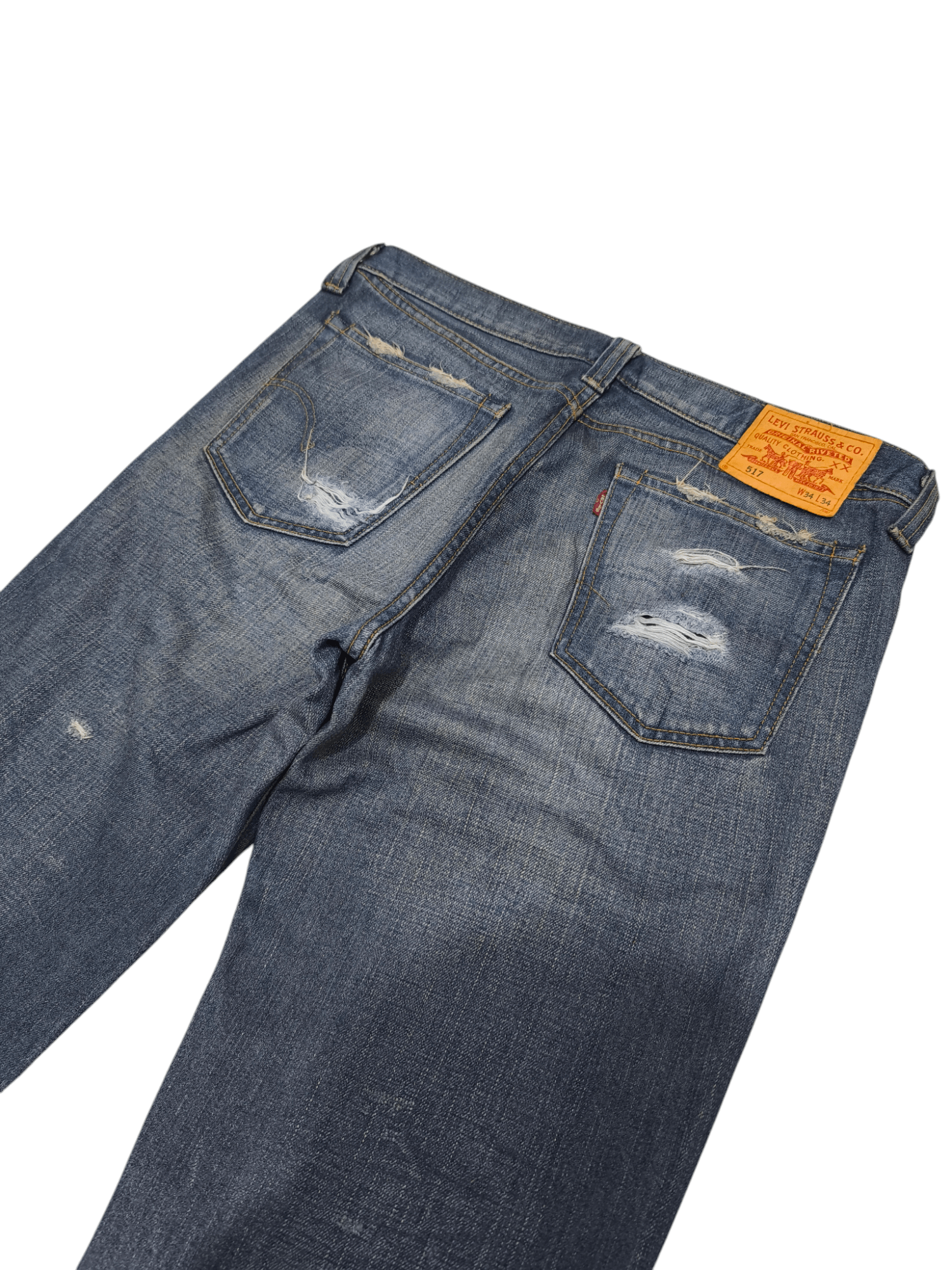 Levi's × Levi's Vintage Clothing × Vintage Vintage Levis 517 distressed flare denim Size US 36 / EU 52 - 7 Thumbnail