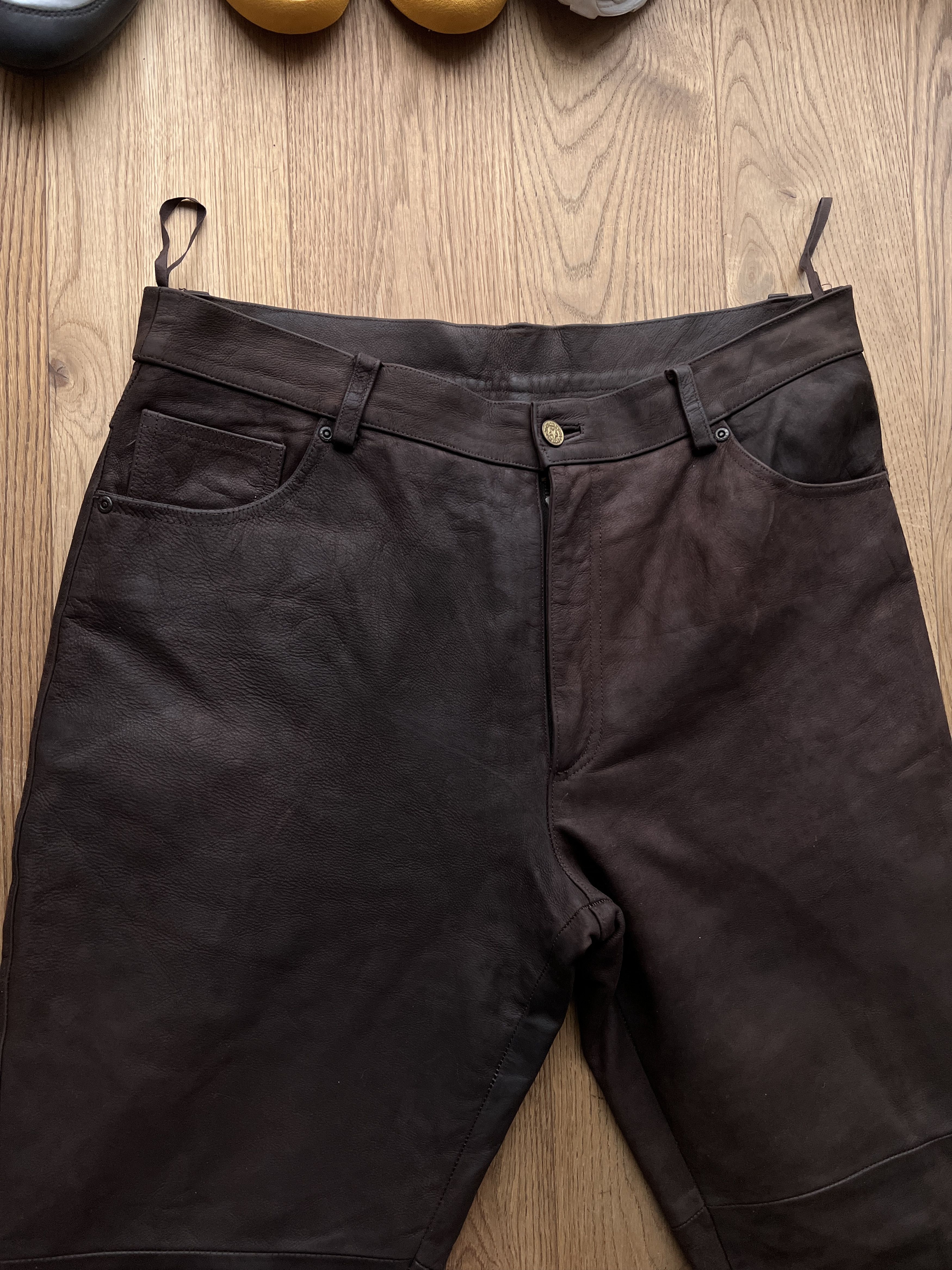 Hysteric Glamour Cowboy core vintage soft leather pants opium japanese style Size US 34 / EU 50 - 20 Thumbnail