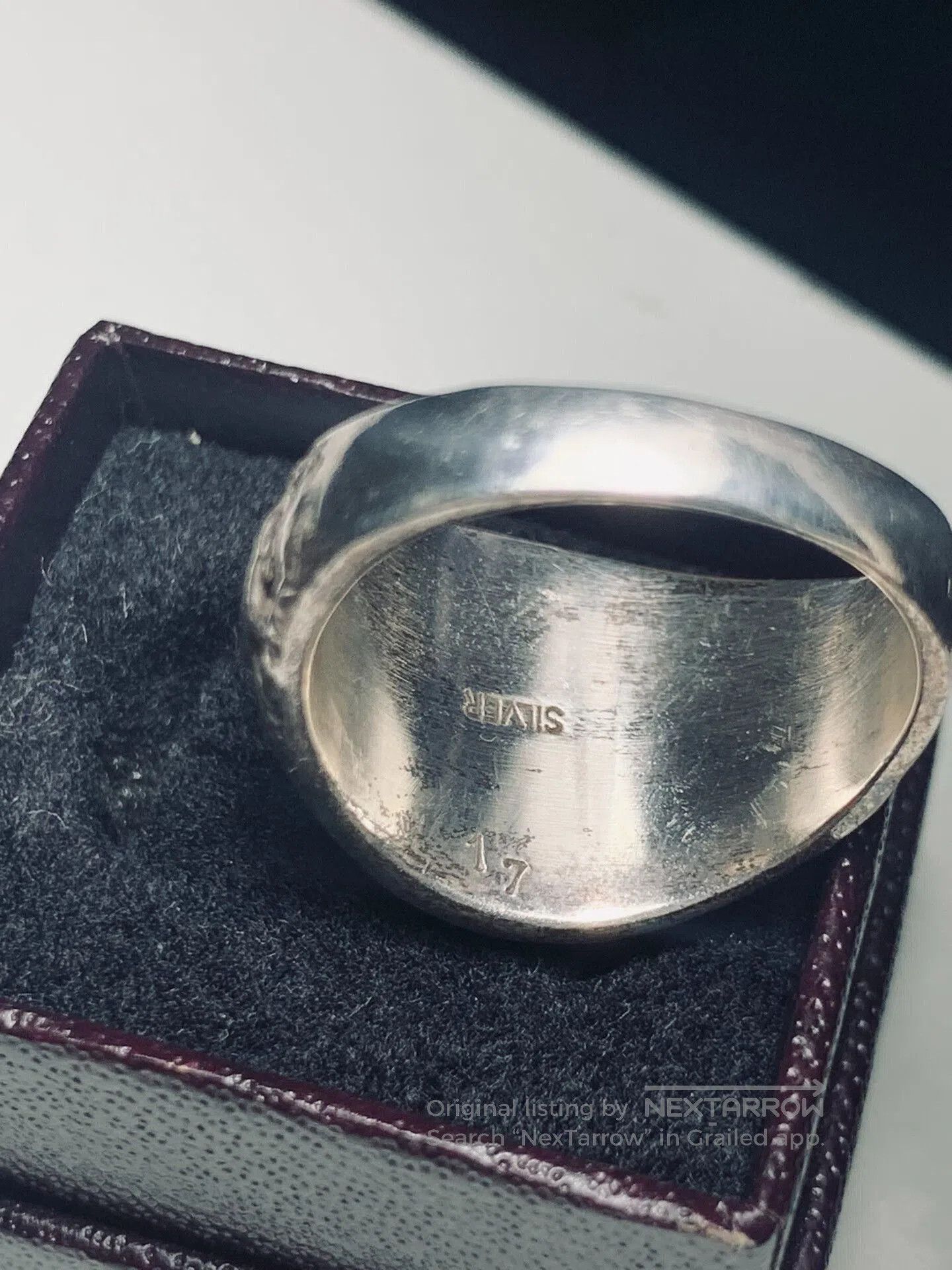 Pherrow's Pherrow's Vintage Navy Ring in Silver. Size ONE SIZE - 3 Thumbnail
