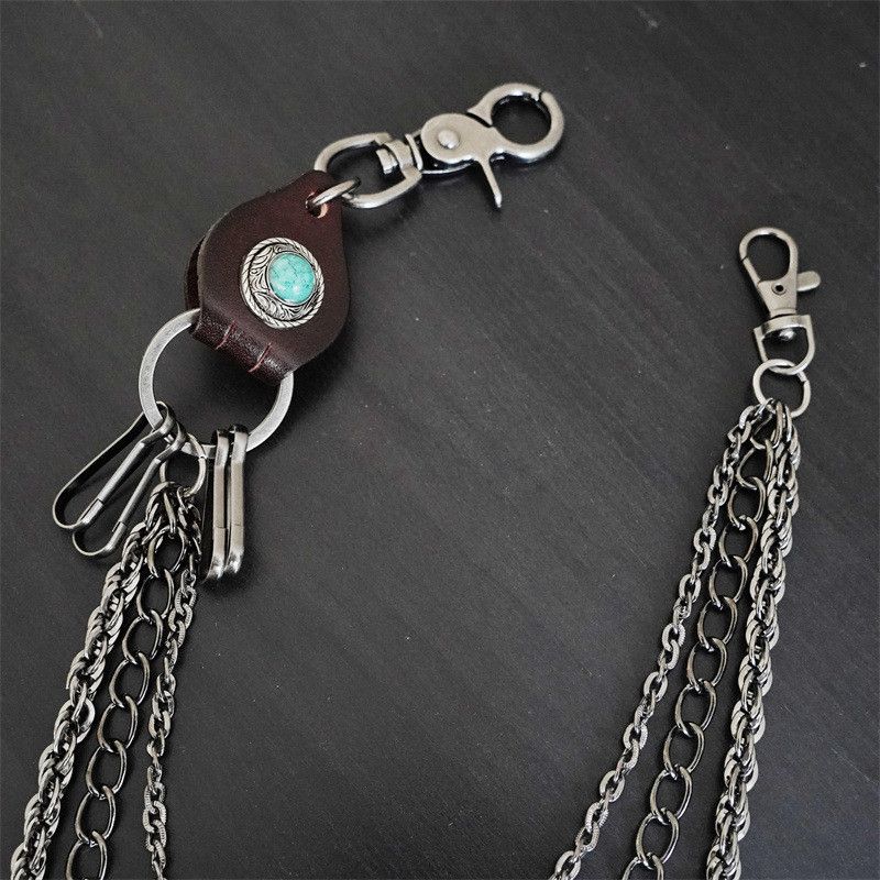 Japanese Brand Triple Layer Aesthetic Wallet Chain Size ONE SIZE - 3 Thumbnail