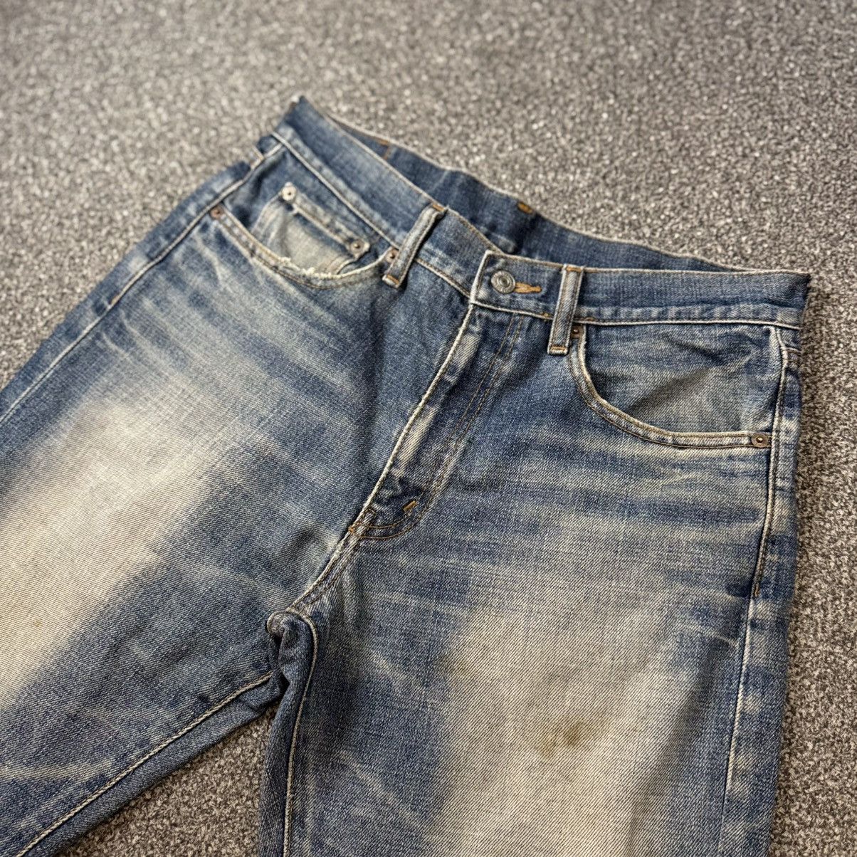 Japanese Brand 🔥🇯🇵 Vintage 90s Japanese Denim Chessking Bobson Distressed Size US 31 - 3 Thumbnail
