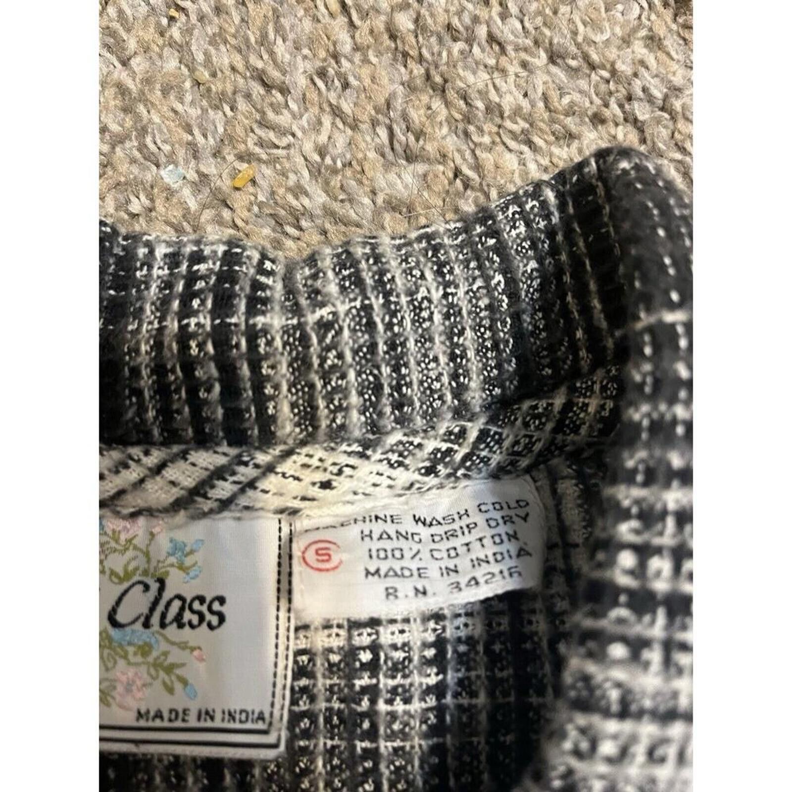 Other Just Class Black & White Plaid Cropped Vest Size S / US 4 / IT 40 - 4 Thumbnail