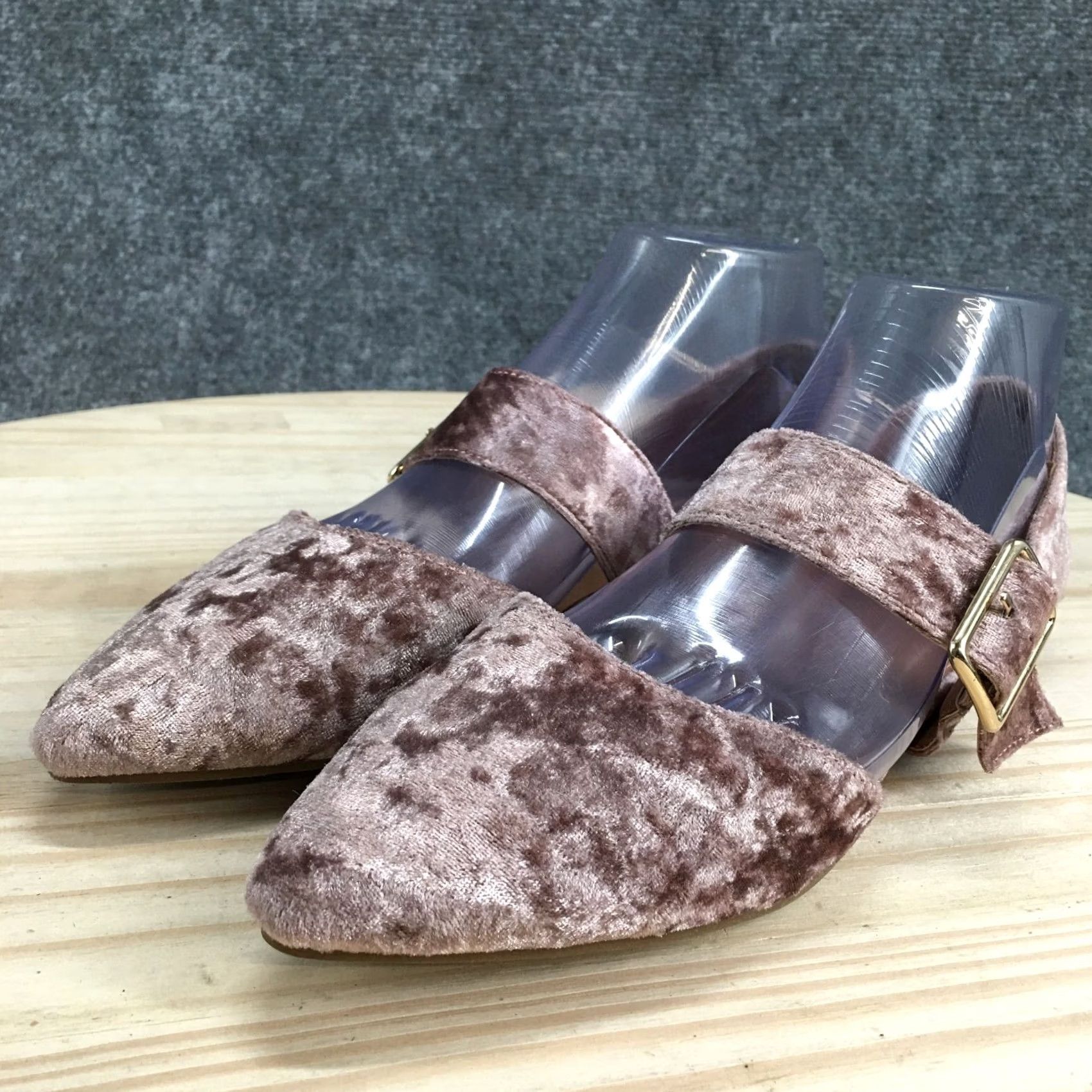 Vintage American Eagles Womens Mary Jane Comfort Pink Fabric Buckle Straps Shoes Size ONE SIZE - 5 Thumbnail