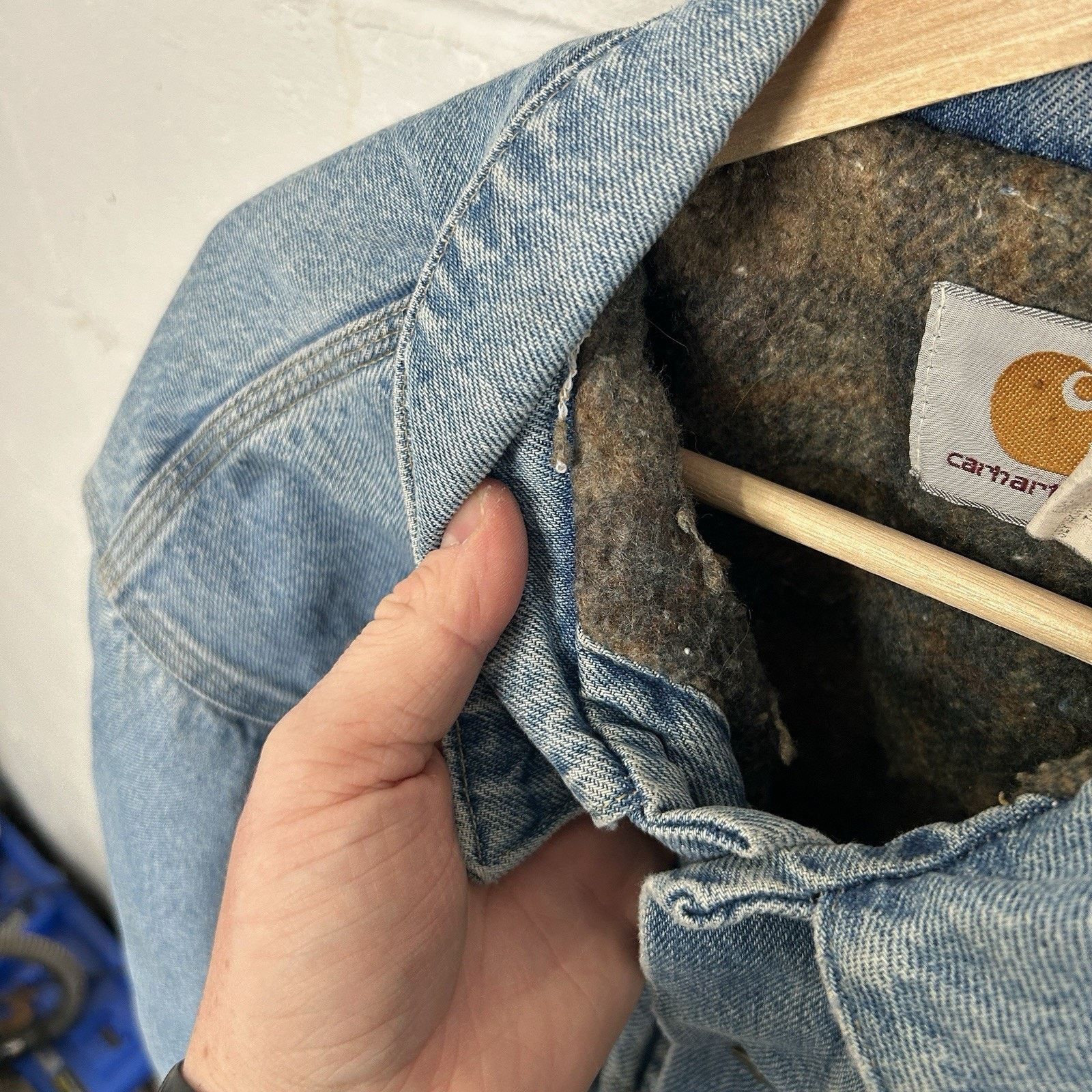 Carhartt Vintage Carhartt Blanket-Lined Trucker Jacket “Denim” Size US L / EU 52-54 / 3 - 12 Thumbnail