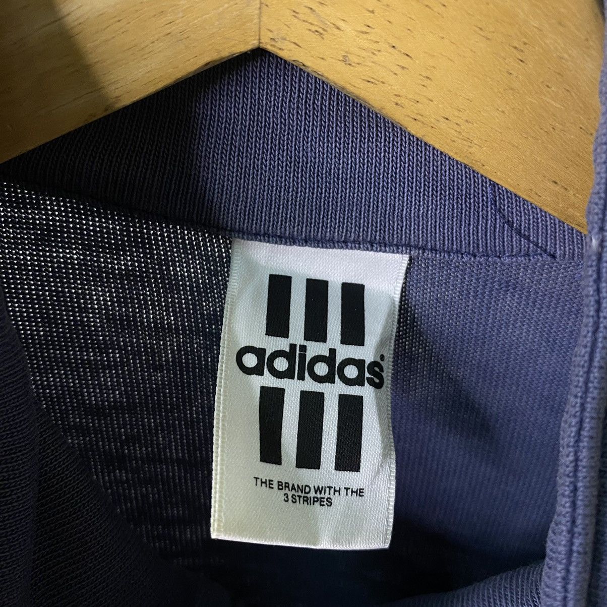 Adidas × Vintage Vintage 1990s Adidas Center Embroidery Logo Half Zipper Tee Size US L / EU 52-54 / 3 - 4 Thumbnail