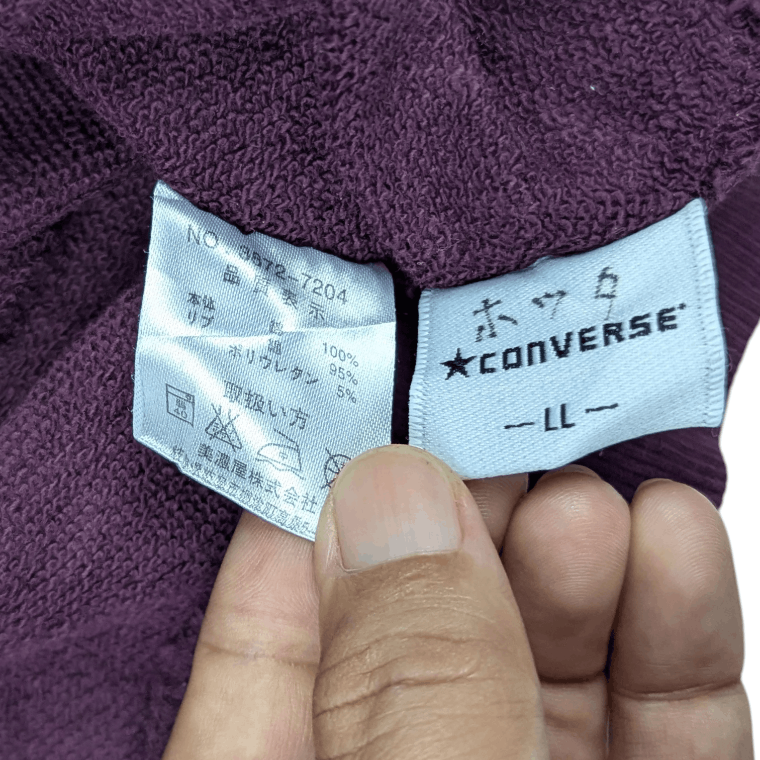Converse Vintage 2000's CONVERSE Plain Jumper Sweatshirt Size US XL / EU 56 / 4 - 13 Thumbnail