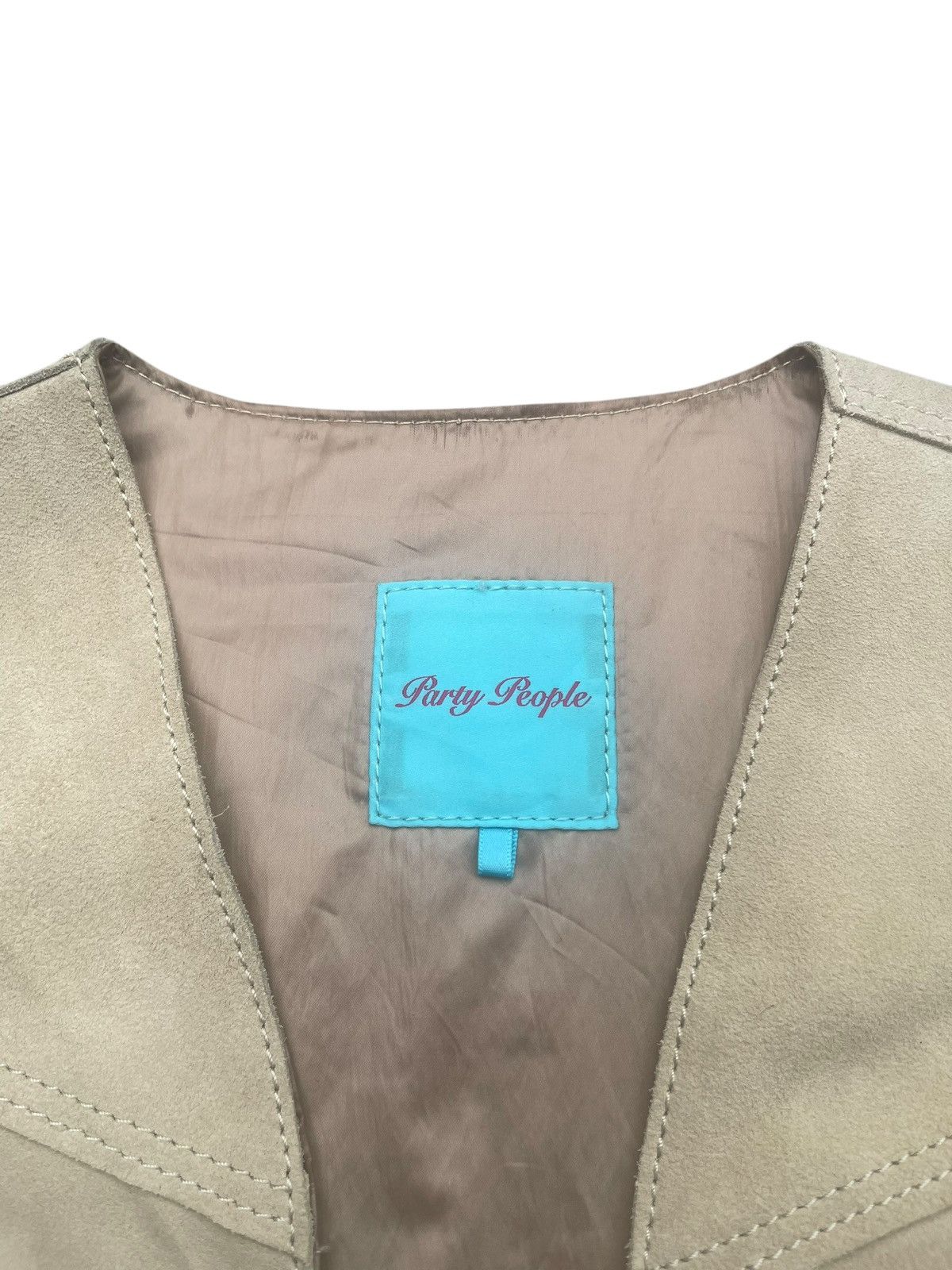 Japanese Brand Party People Kitson Japan Leather Vest Size XXS / US 00 / IT 34 - 4 Thumbnail