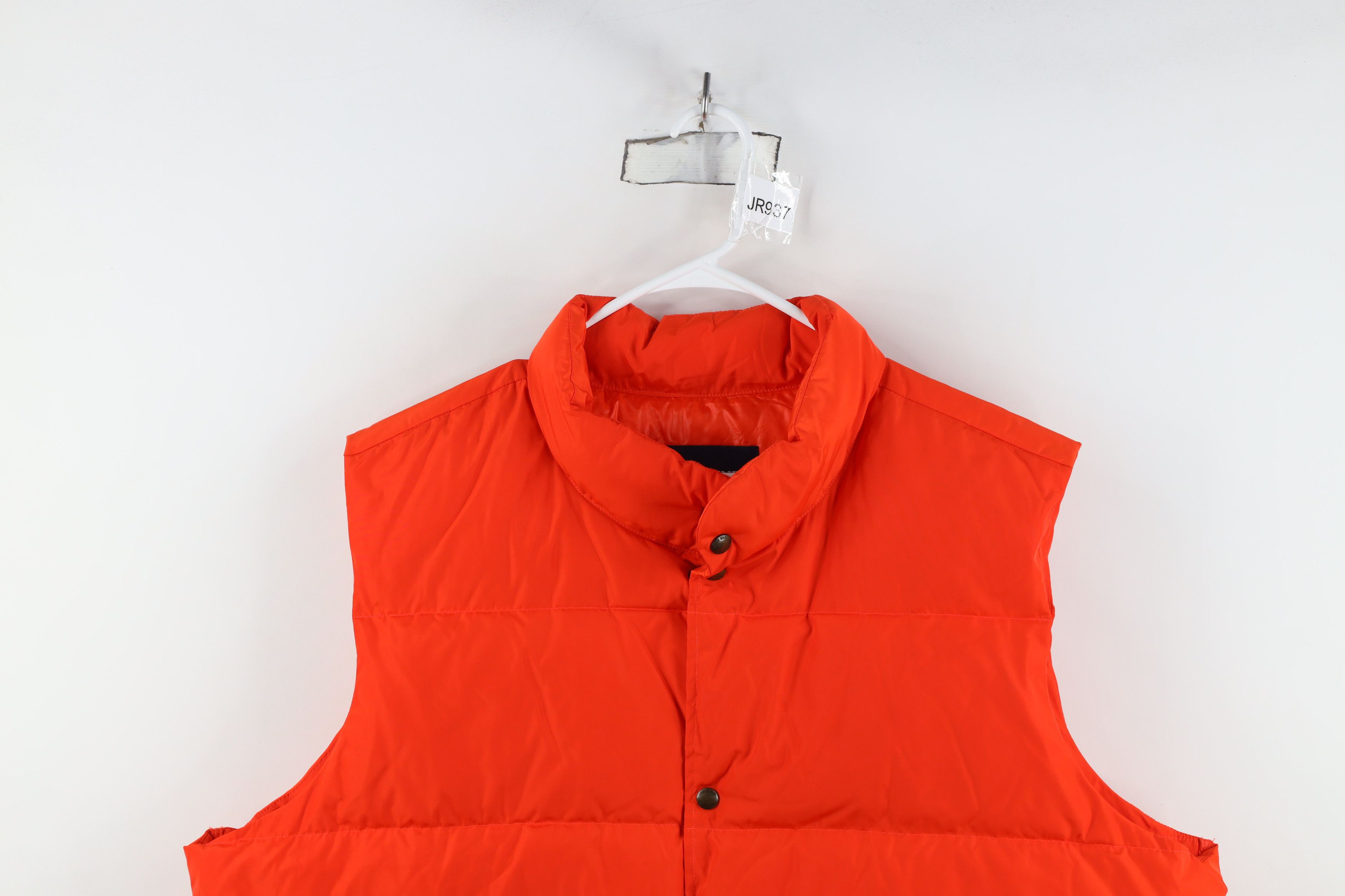 Lands' End Vintage Lands End Duck Down Puffer Vest Jacket Orange Size US XXL / EU 58 / 5 - 2 Thumbnail