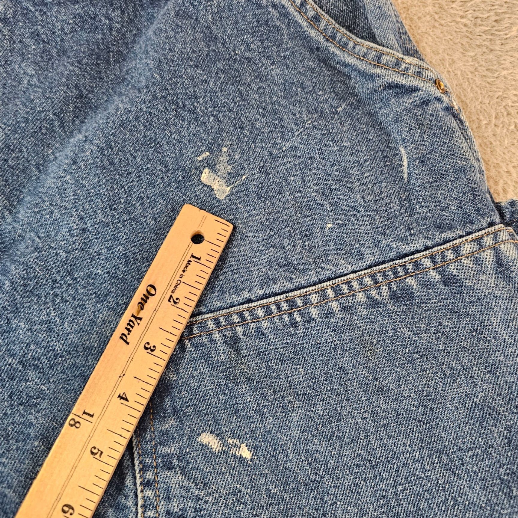 Carhartt Carhartt Jeans Carpenter Work Pants 40x30 Regular 40 Blue Denim Cotton Straight Pockets Mens Size US 40 / EU 56 - 3 Thumbnail