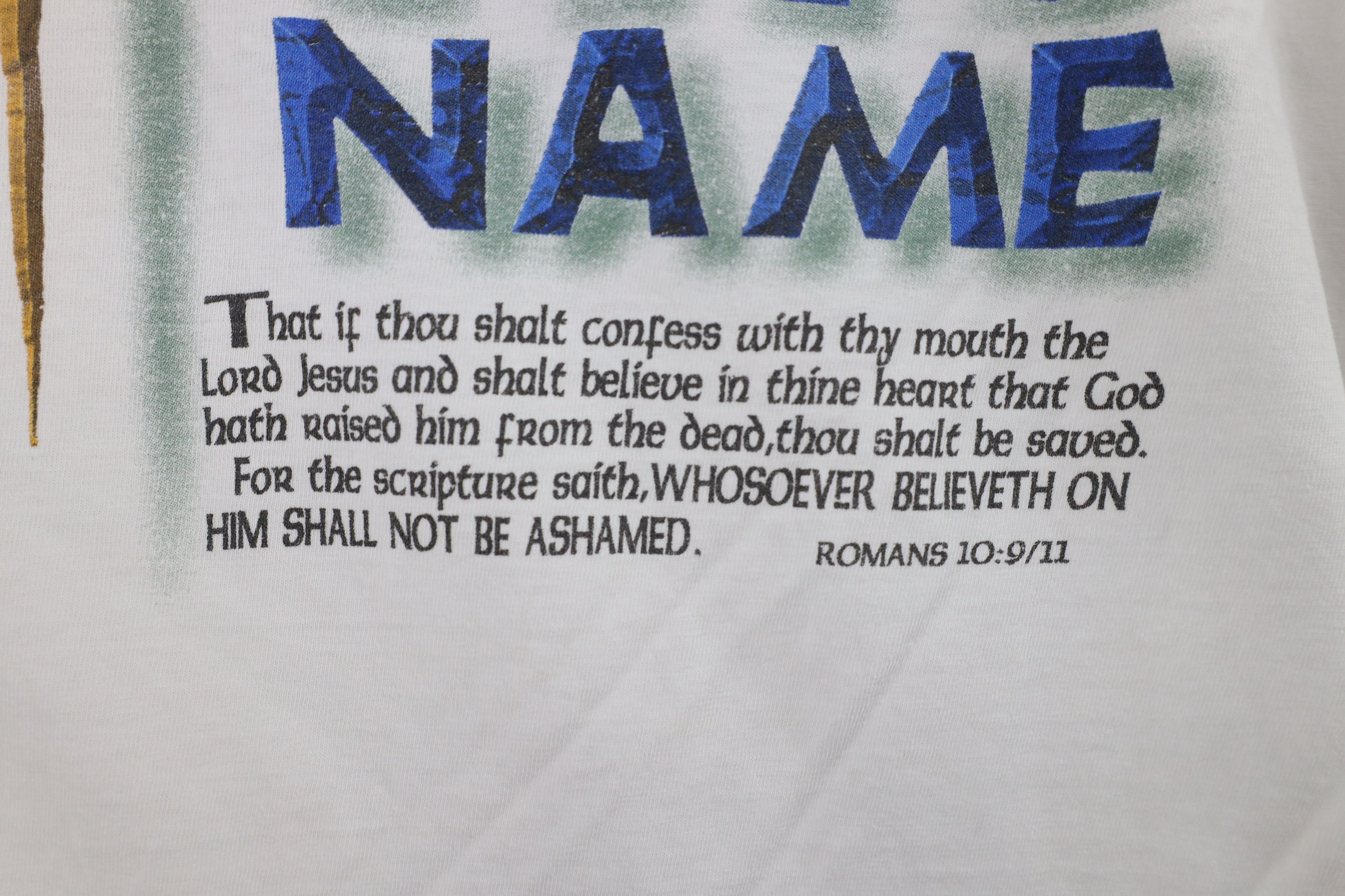Vintage Vintage Y2K Streetwear Christian Jesus Cross T-Shirt Size US M / EU 48-50 / 2 - 8 Thumbnail
