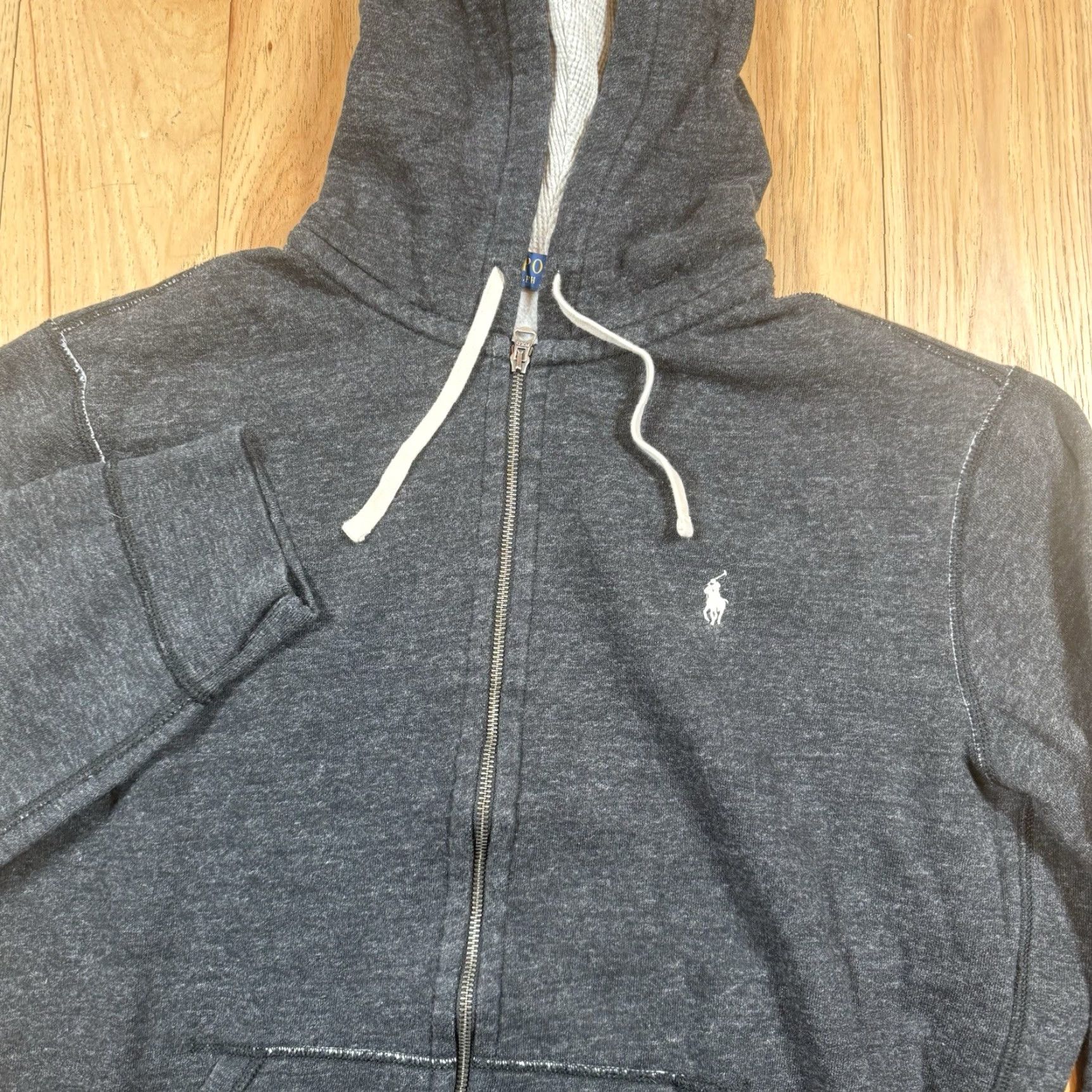 Polo Ralph Lauren Polo Ralph Lauren Hoodie Sweatshirt Full Zip Hooded Mens XXL Gray Waffle Sweatshirt Full Zip Hoodie 2XL Mens Size US XXL / EU 58 / 5 - 4 Thumbnail
