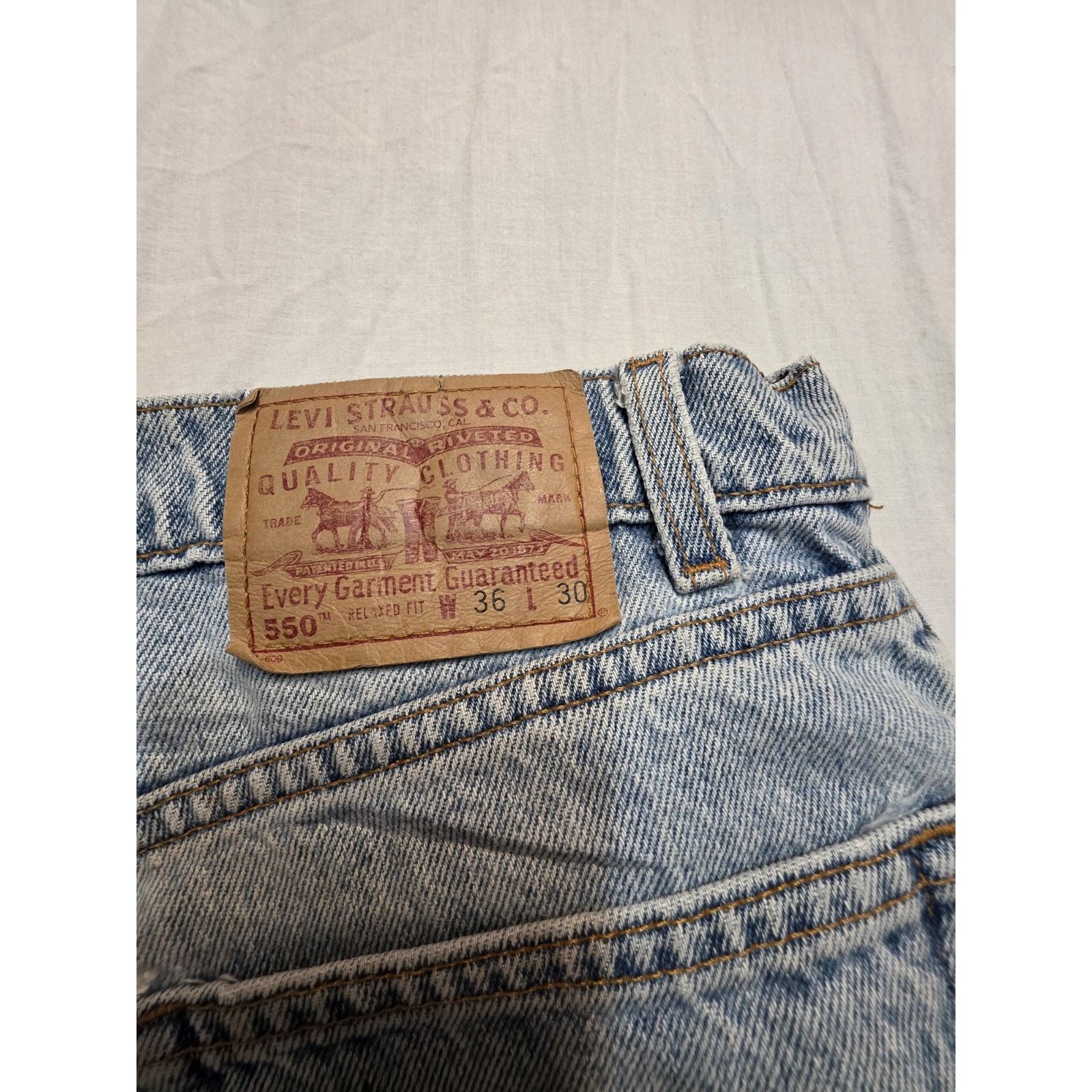Levi's Levis Men's 550 36x30 Relaxed Fit Size US 36 / EU 52 - 3 Thumbnail