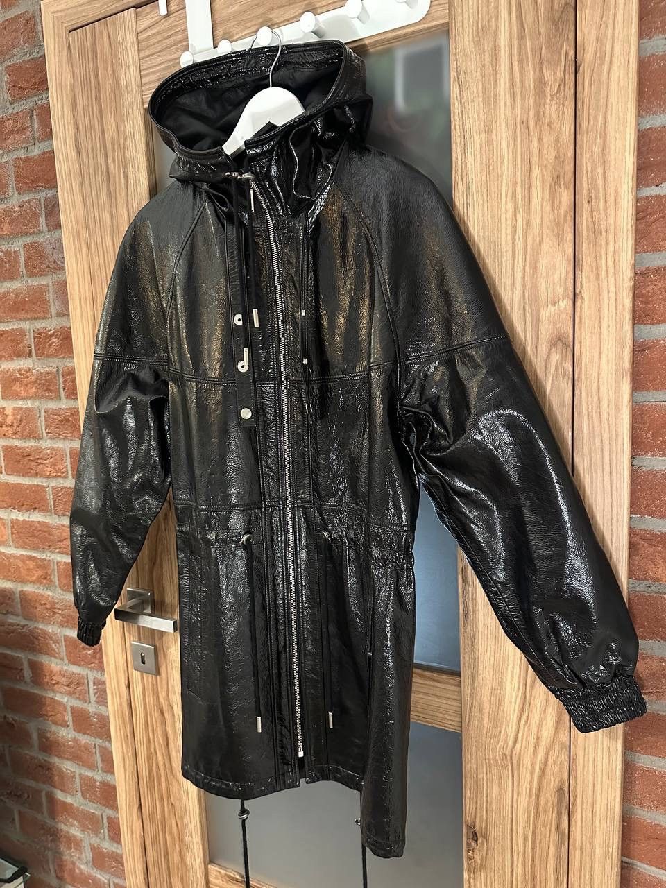 Saint Laurent Paris Saint Laurent Paris Leather Black Parka F38/S Size S / US 4 / IT 40 - 6 Thumbnail