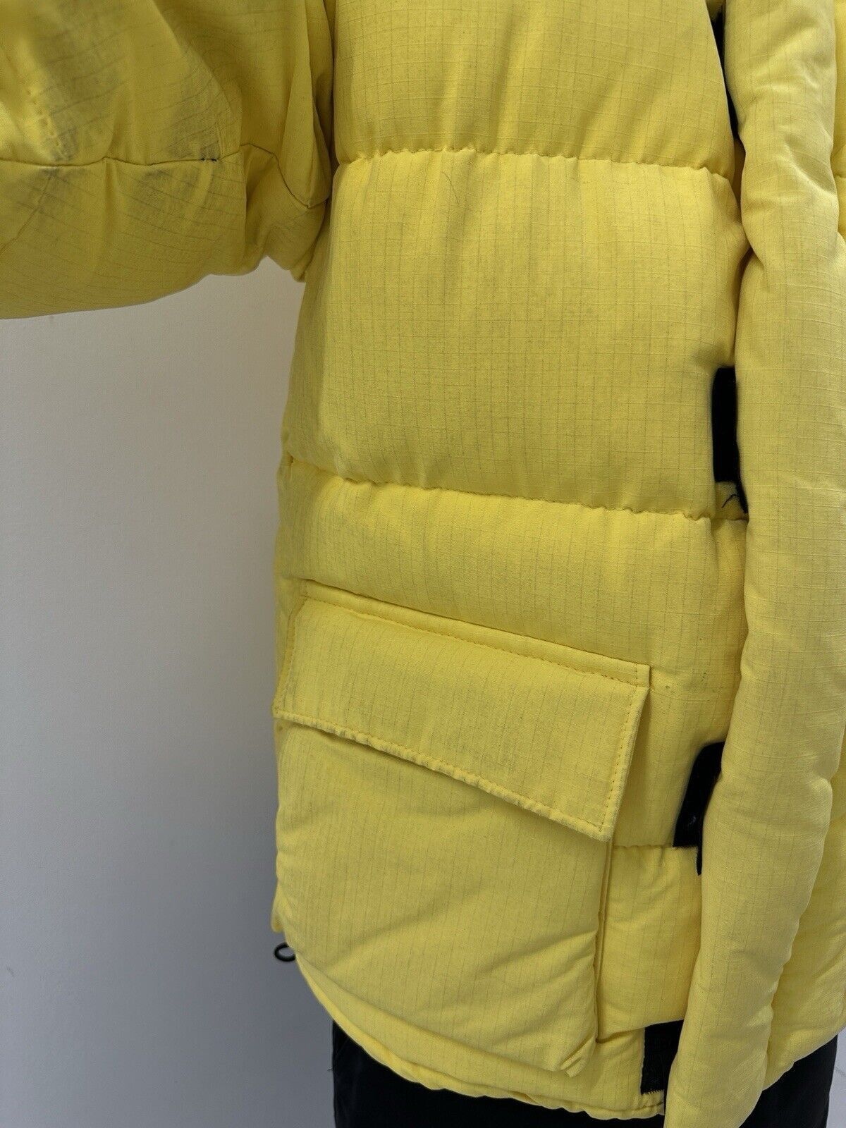 Schott Vintage 1990s 90s Yellow Puffer Down Jacket Schott NYC Men Size US S / EU 44-46 / 1 - 14 Thumbnail