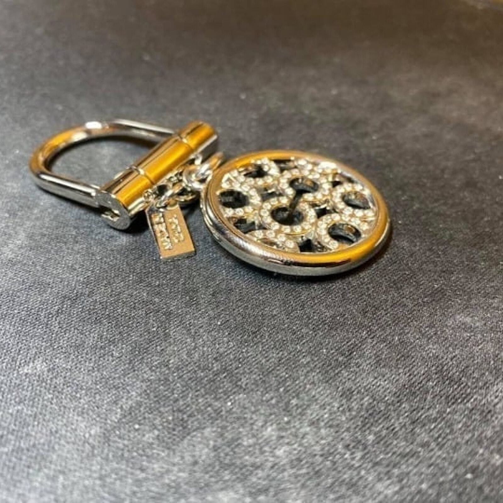 Coach Coach Keychain/KeyRing/Charm White Jewels | New Size ONE SIZE - 1 Thumbnail