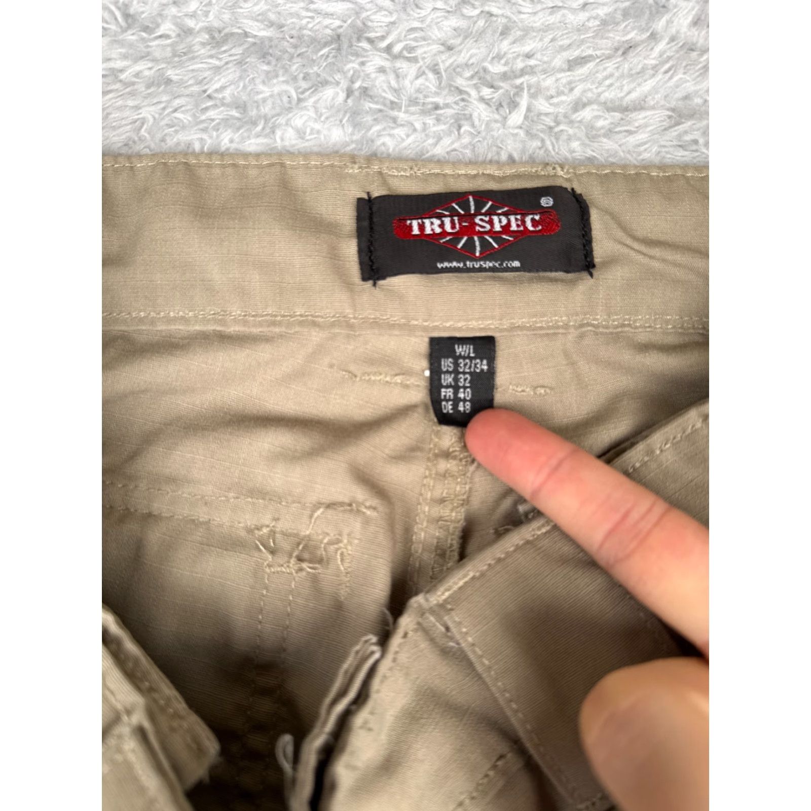 Doublet Tru-Spec Tactical Pants Men 32 Beige 32x32 Double Knee Zip Rip-Stop Fabric Size US 32 / EU 48 - 6 Thumbnail