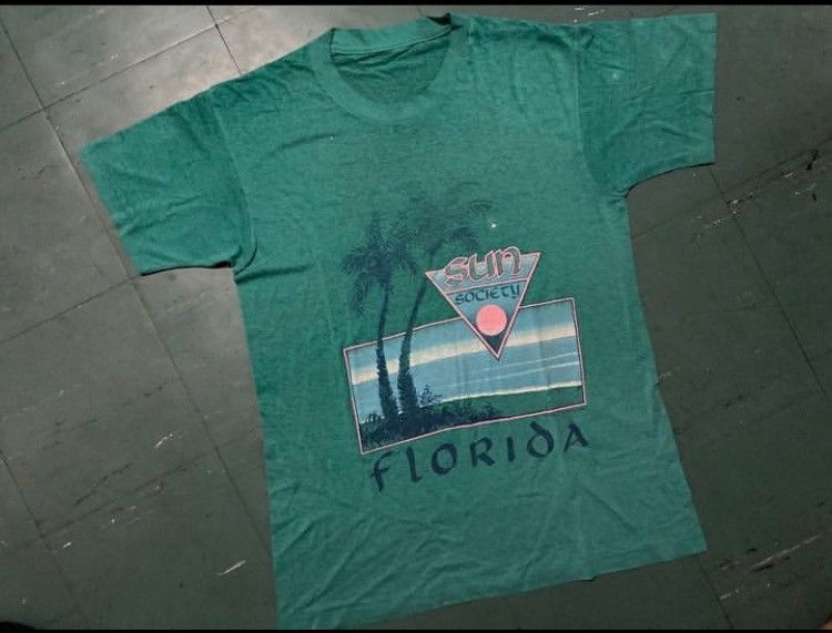 Designer × Vintage Vintage Florida Hawaii Tee Shirt Size US L / EU 52-54 / 3 - 1 Thumbnail