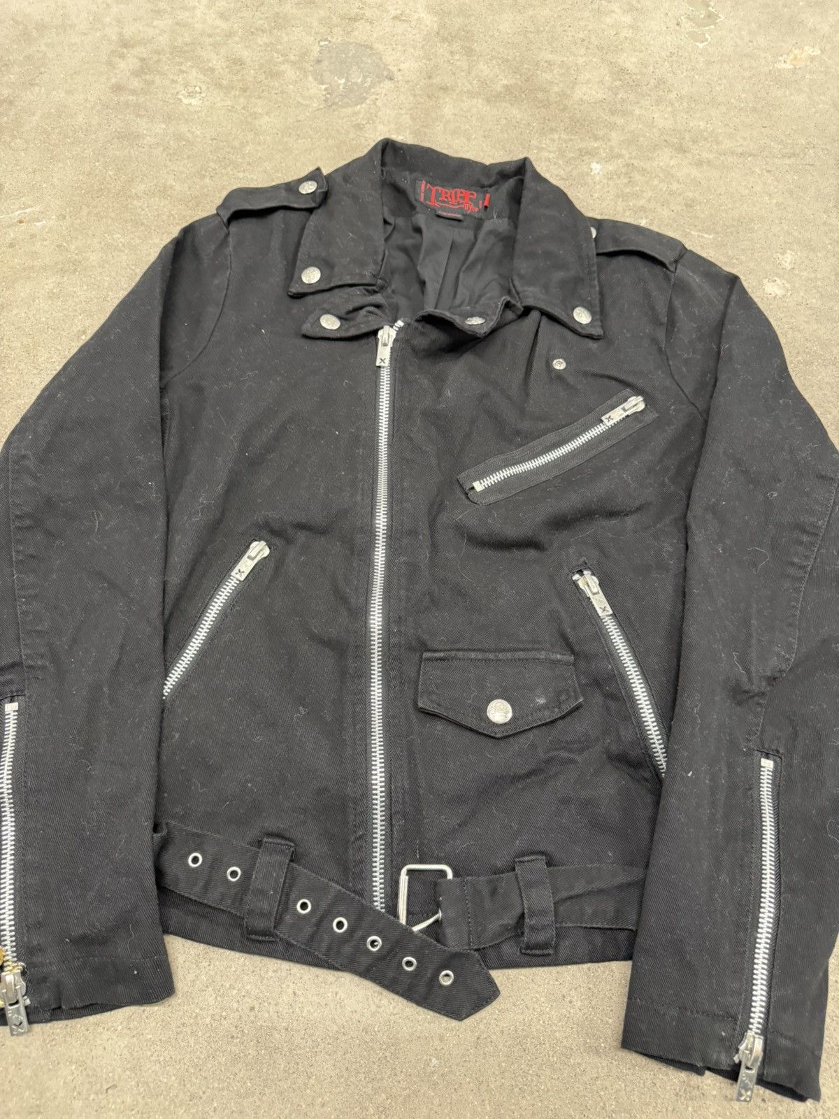 Tripp NYC TRIPP NYC RAVER DAANG GOODMAN BIKER MOTORCYCLE GRUBGE JACKET Size US L / EU 52-54 / 3 - 2 Thumbnail