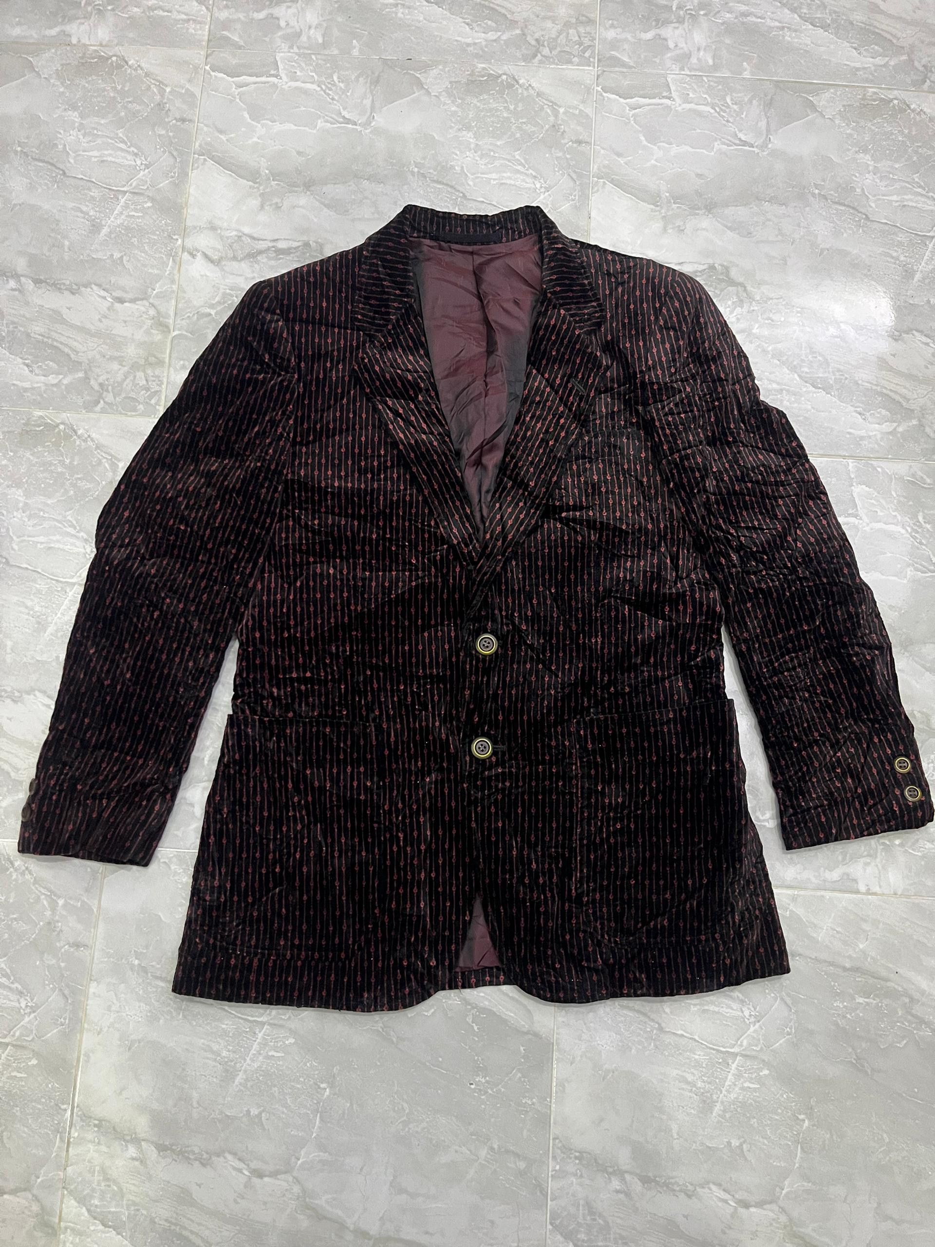 Japanese Brand Niedieck Brilliant Velvet Blazer German Fabric Size 38S - 9 Thumbnail