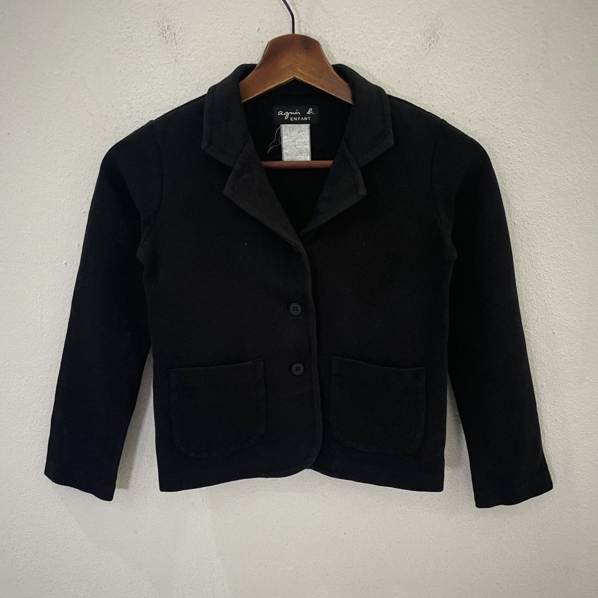 image of Vintage Agnes B Emford Kids Jacket in Black (Size 2XS)