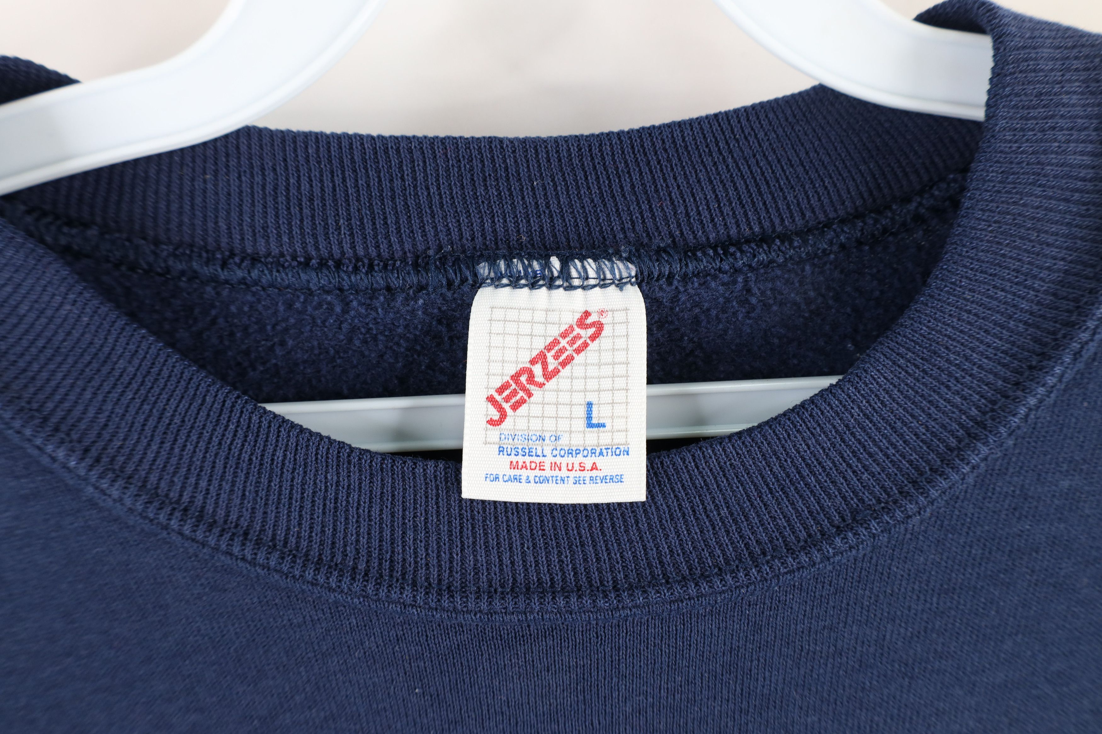 Vintage Vintage 90s Streetwear Crewneck Sweatshirt Navy Blue USA Size US L / EU 52-54 / 3 - 4 Thumbnail