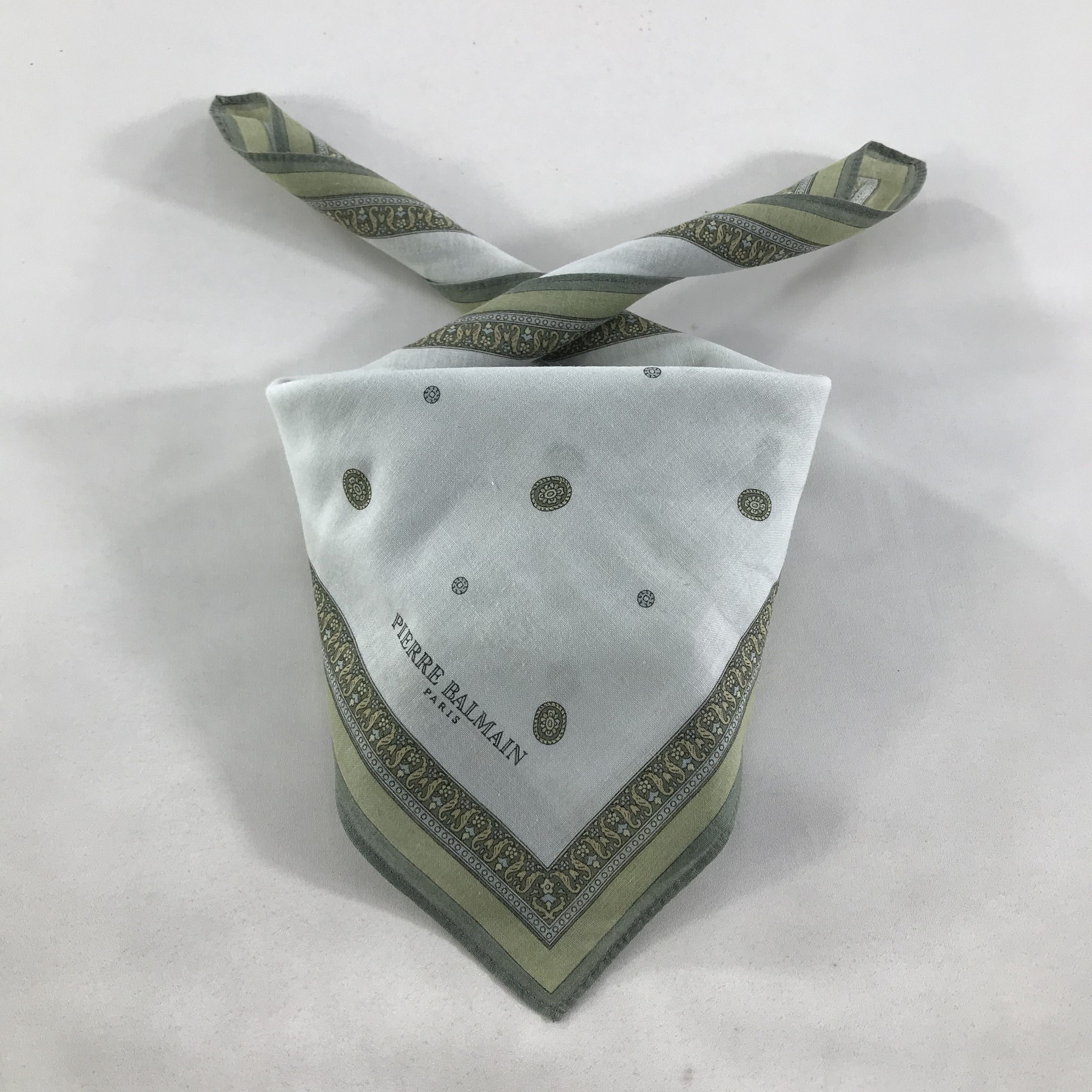 Pierre Balmain × Vintage Pierre Balmain Bandana / Handkerchief / Neckerchief - S1673 Size ONE SIZE - 3 Thumbnail