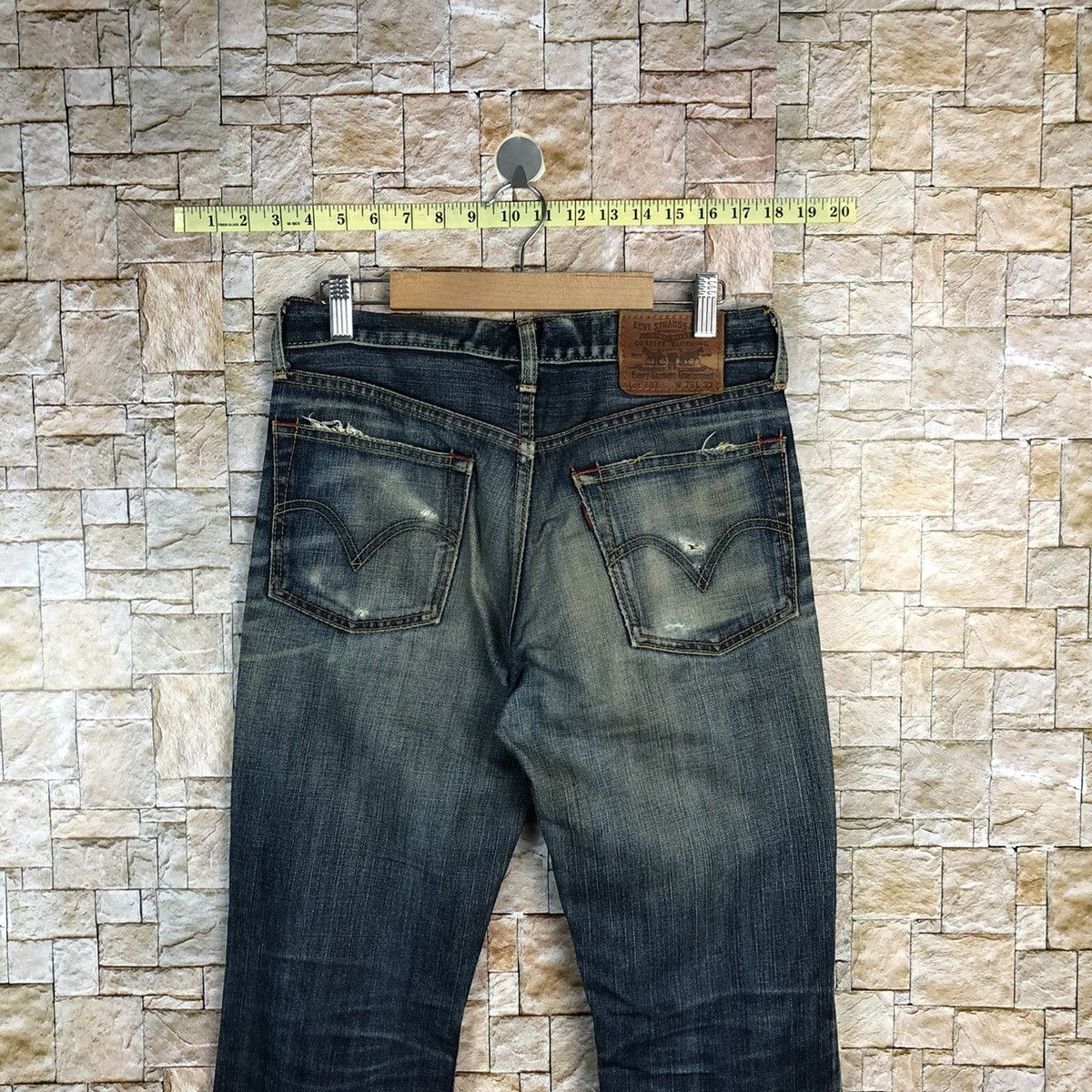 Levi's 707 Levis Blue vintage ripped Distressed Denim Pants #A588 Size US 29 - 18 Thumbnail