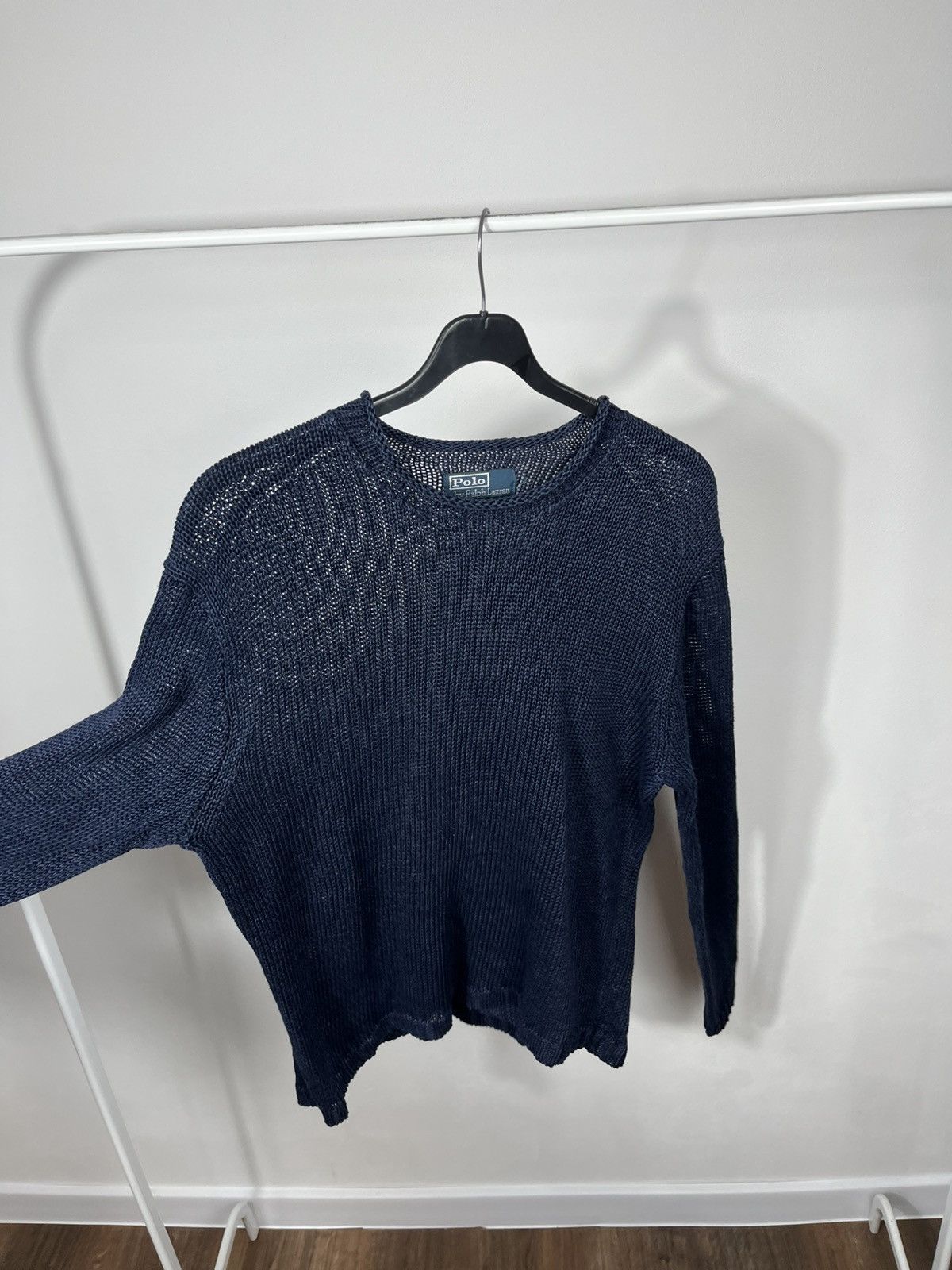Polo Ralph Lauren Vintage Polo Ralph Lauren Mesh Knit Sweater Chainmail Mens Size US L / EU 52-54 / 3 - 10 Thumbnail