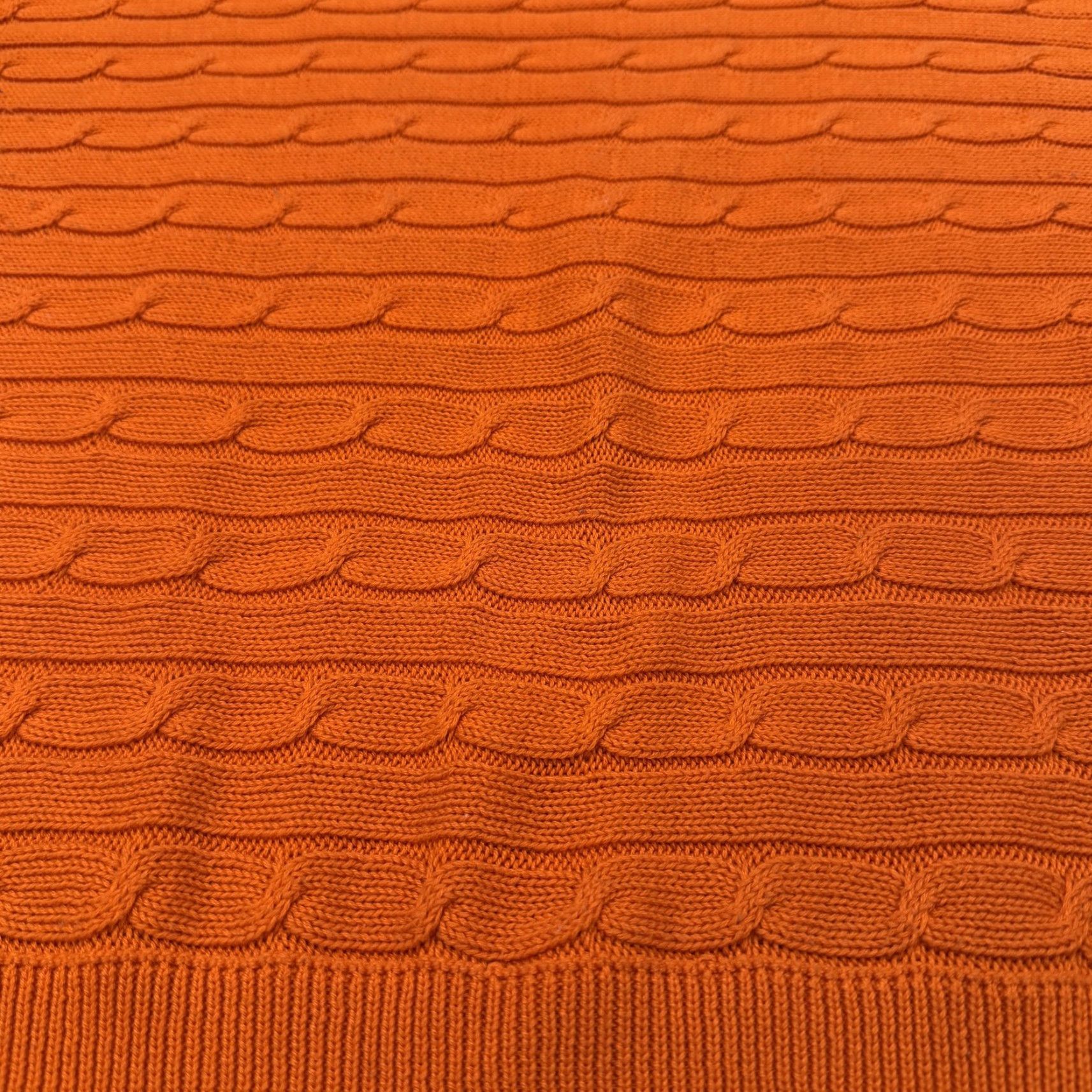 Polo Ralph Lauren Ralph Lauren Sport Sweater Womens Small Orange Short Sleeve Cable Knit Top Size S / US 4 / IT 40 - 5 Thumbnail
