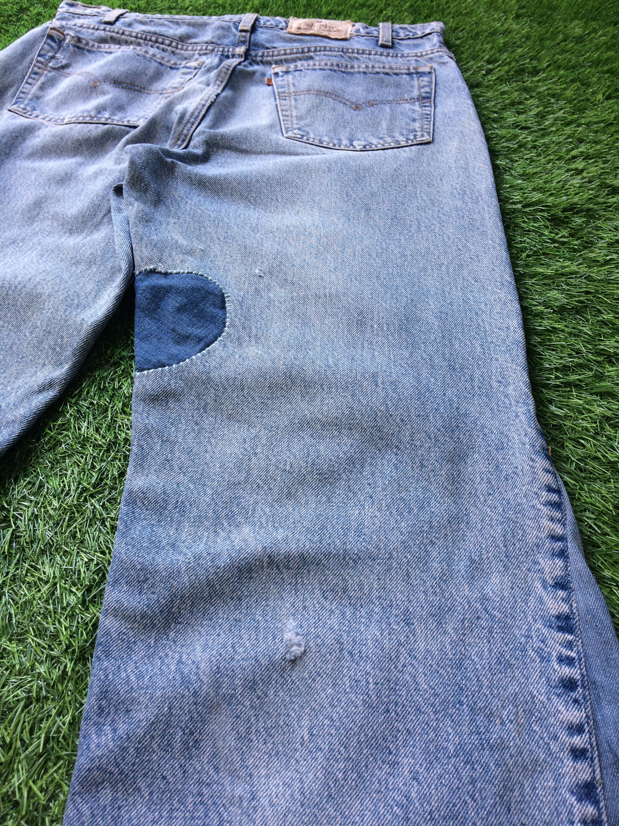 Jean Hippie Flare Los Angeles Patch Light Wash Levis #D-806 Size US 36 / EU 52 - 7 Thumbnail