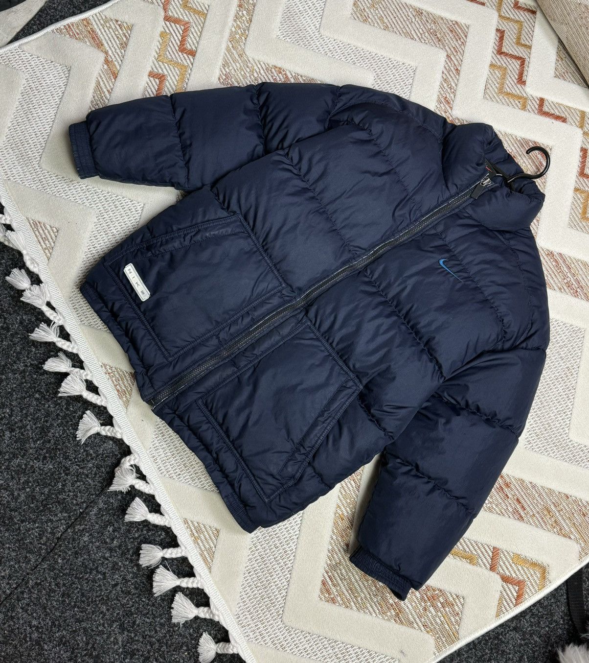 Nike Nike Puffer 90s Vintage Rare Big Swoosh Y2K drill style Size US XS / EU 42 / 0 - 22 Thumbnail
