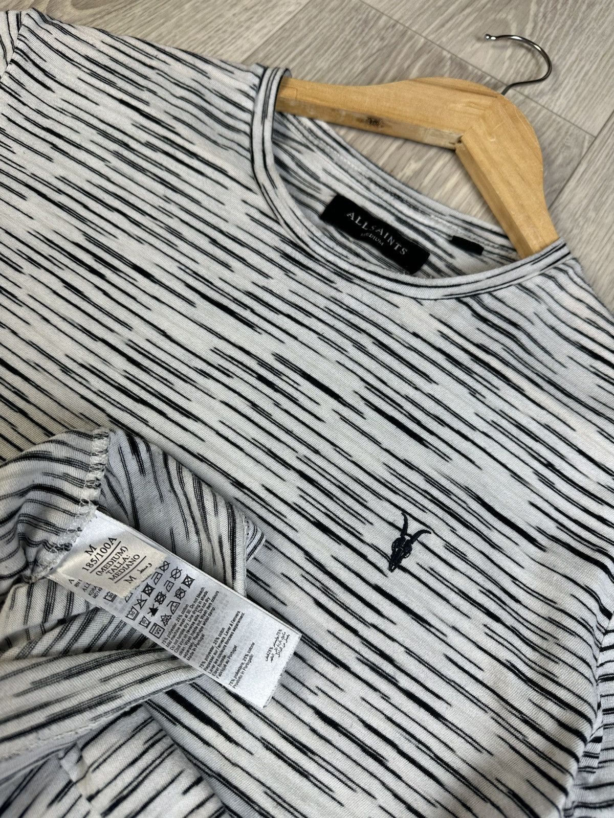 Allsaints Allsaints Tonic San Stripped Short Sleeve T-shirt Size US M / EU 48-50 / 2 - 6 Thumbnail