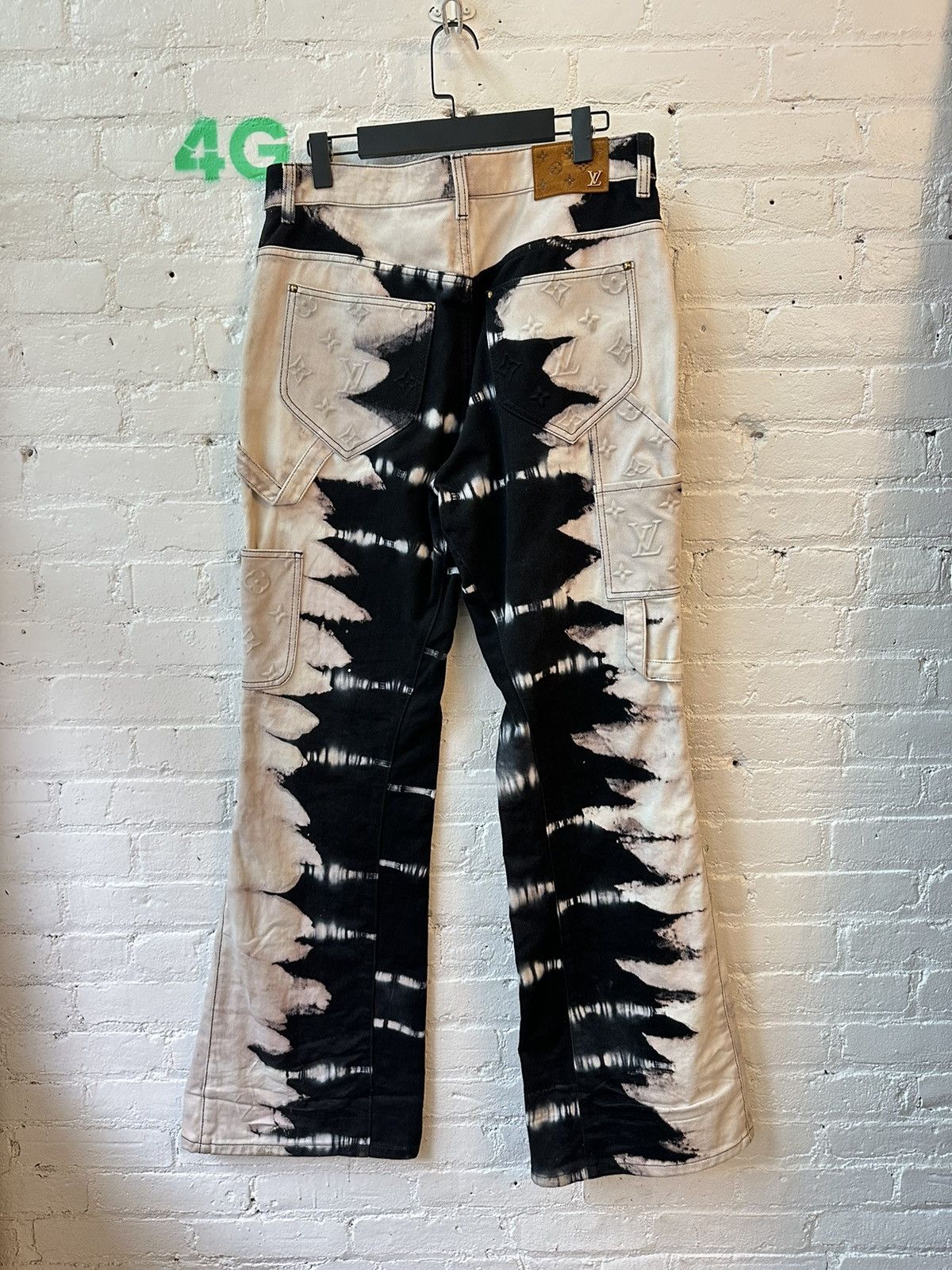 Louis Vuitton Virgil LV Tye Die Flared Monogram Denim Size US 33 - 5 Thumbnail