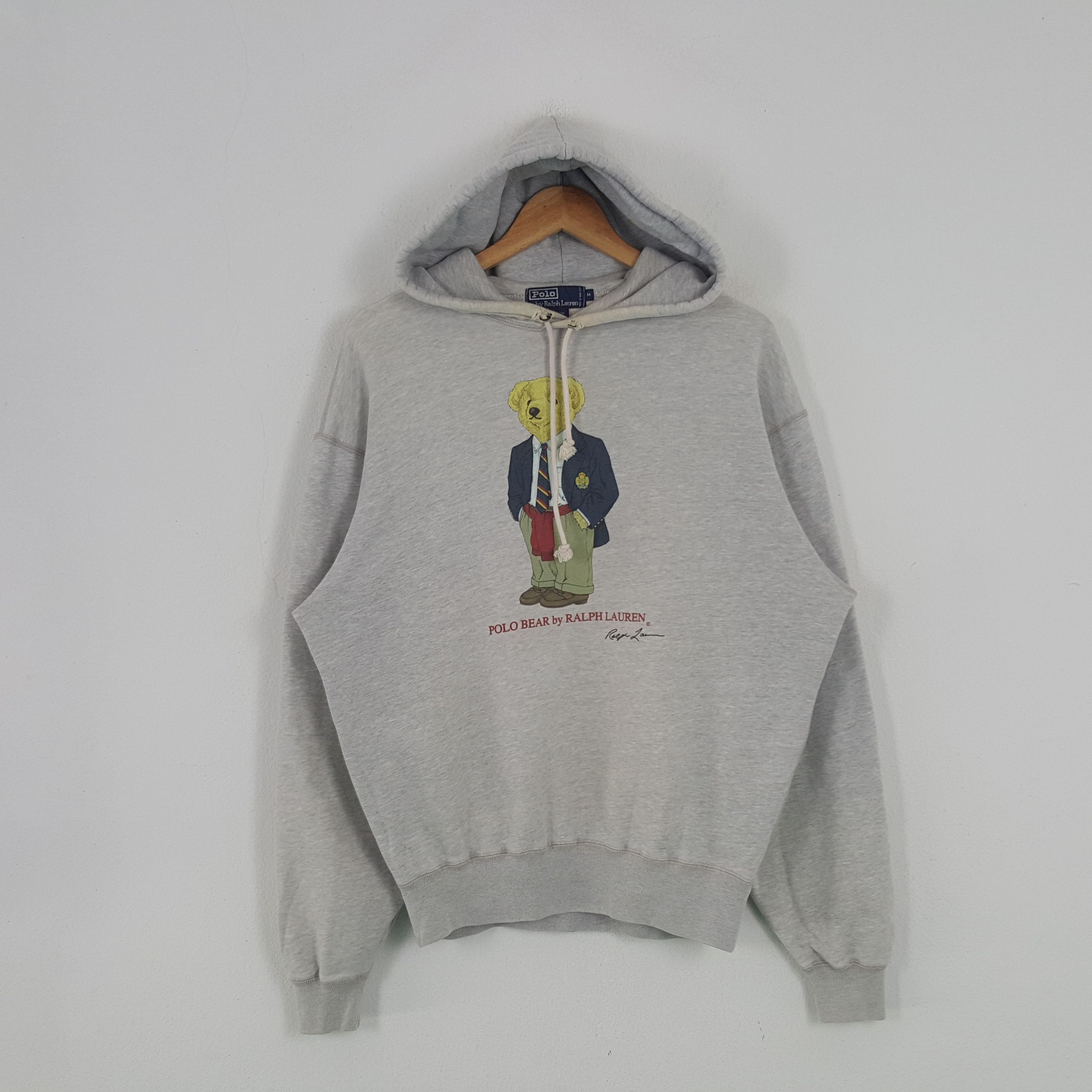 Polo Ralph Lauren × Ralph Lauren × Vintage Vintage Polo Bear by Ralph Lauren American Designer Hoodies Size US L / EU 52-54 / 3 - 1 Thumbnail