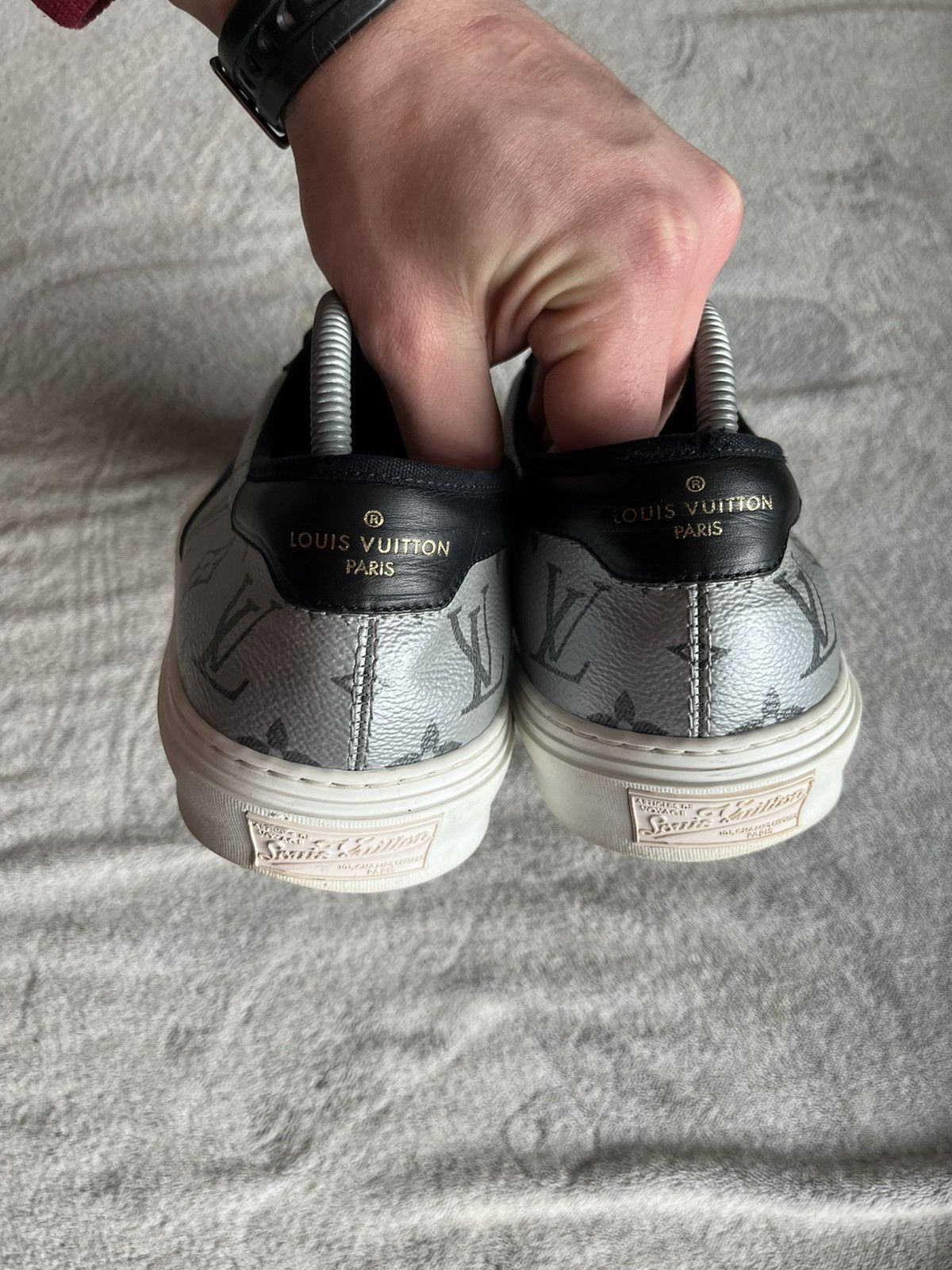 Designer × Louis Vuitton Louis Vuitton Monogram Trocadero Sneaker Low 'Blue Silver' Size US 11 / EU 44 - 6 Thumbnail