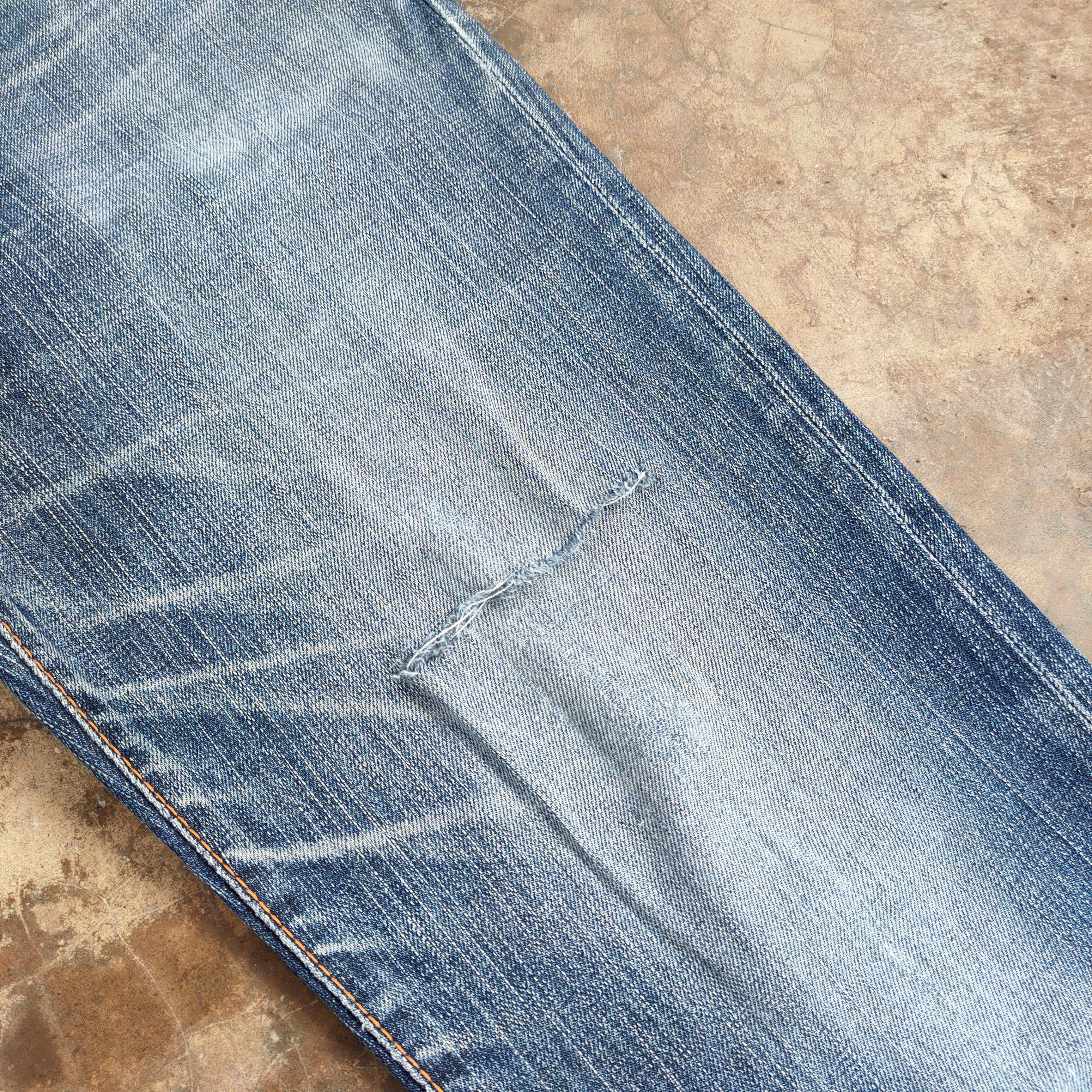 Edwin Vintage Edwin 503 Faded ripped denim jeans pants Size US 33 - 6 Thumbnail