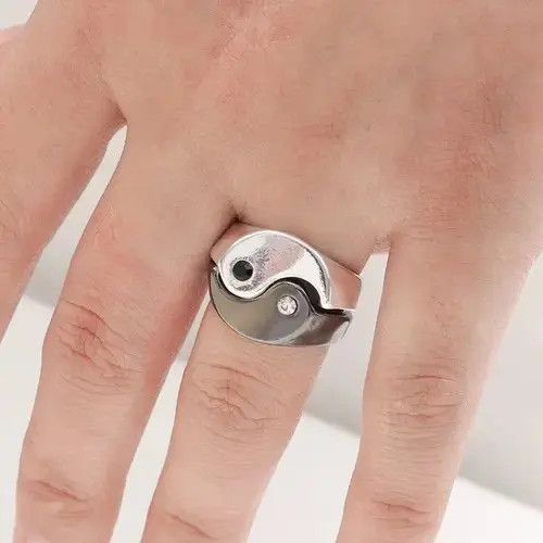 Ring Of Fire Yin Yang Ring ( size 17.5 mm diameter ) Size ONE SIZE - 4 Thumbnail