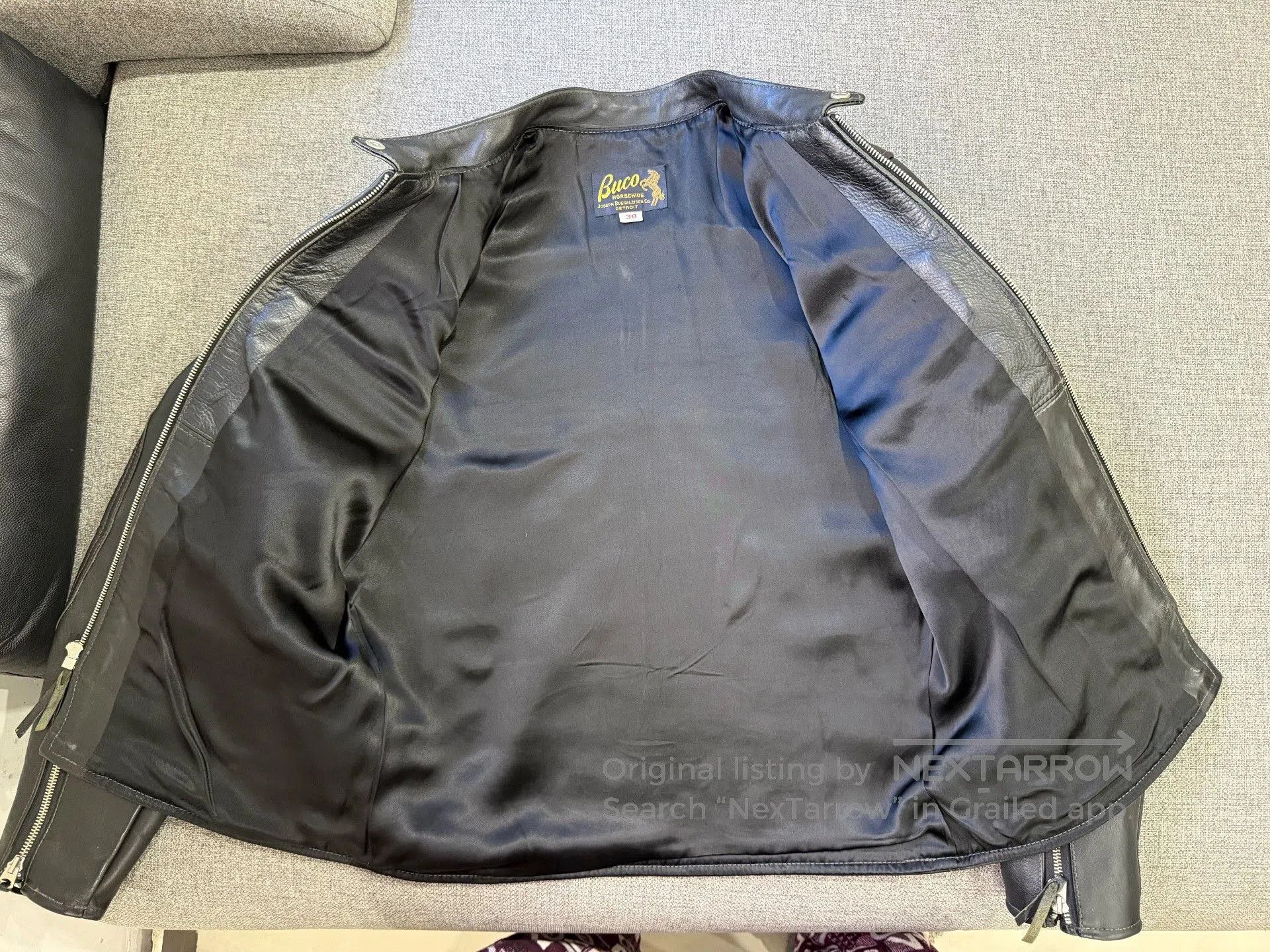 Buco BUCO J100 Real McCoy Leather Jacket. Size US L / EU 52-54 / 3 - 8 Thumbnail