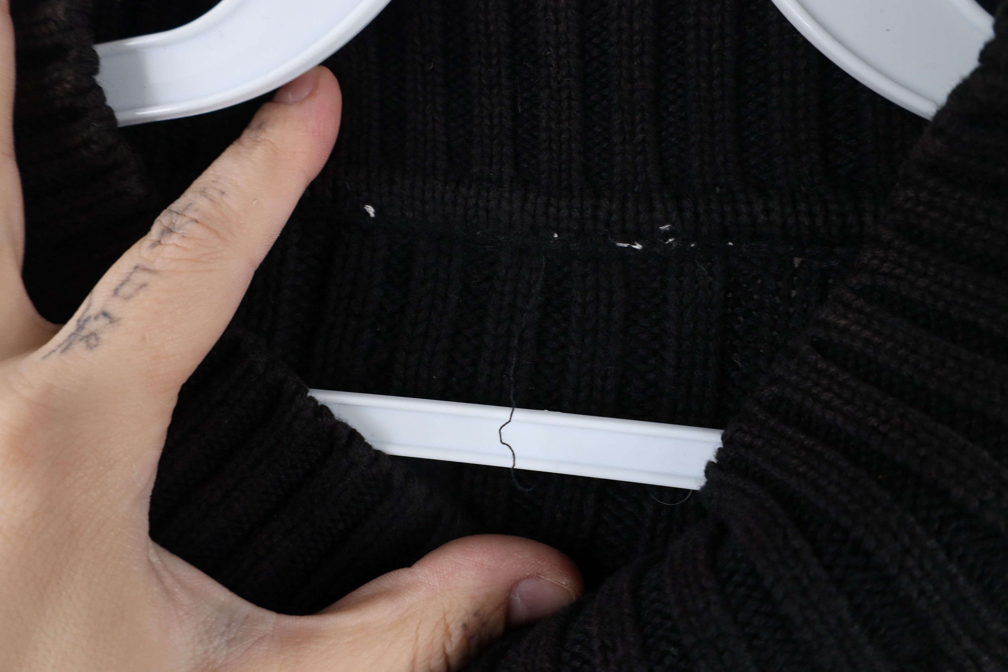 Vintage Vintage 90s Streetwear Chunky Ribbed Knit Mock Neck Sweater Size L / US 10 / IT 46 - 6 Thumbnail