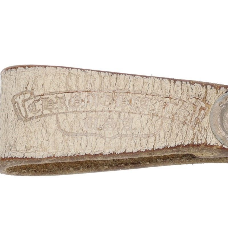 Chrome Hearts Belt Loop Cross Ball Button Leather