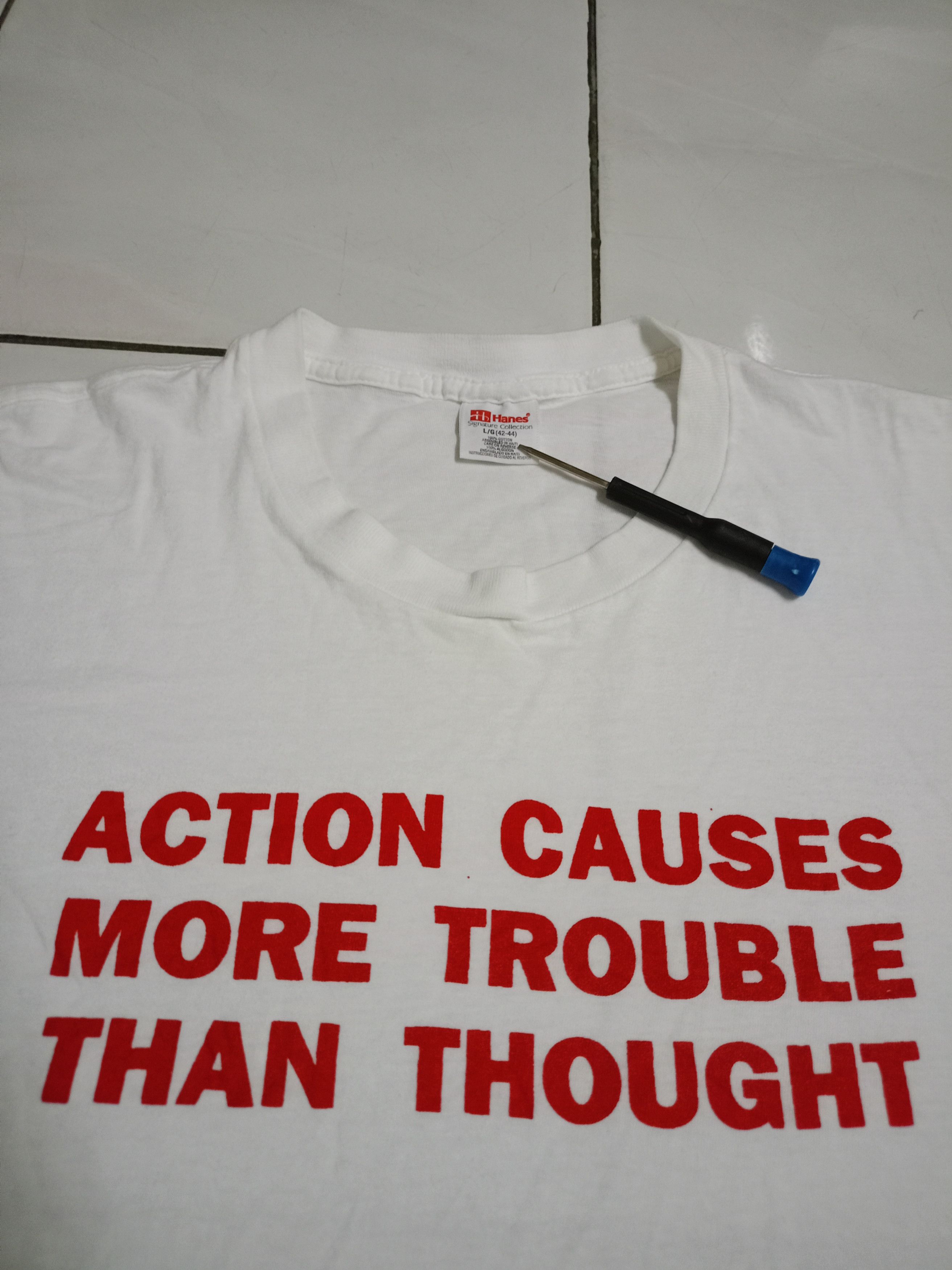 Vintage Vintage rare Jenny holzer t shirt/American artist Size US L / EU 52-54 / 3 - 2 Thumbnail
