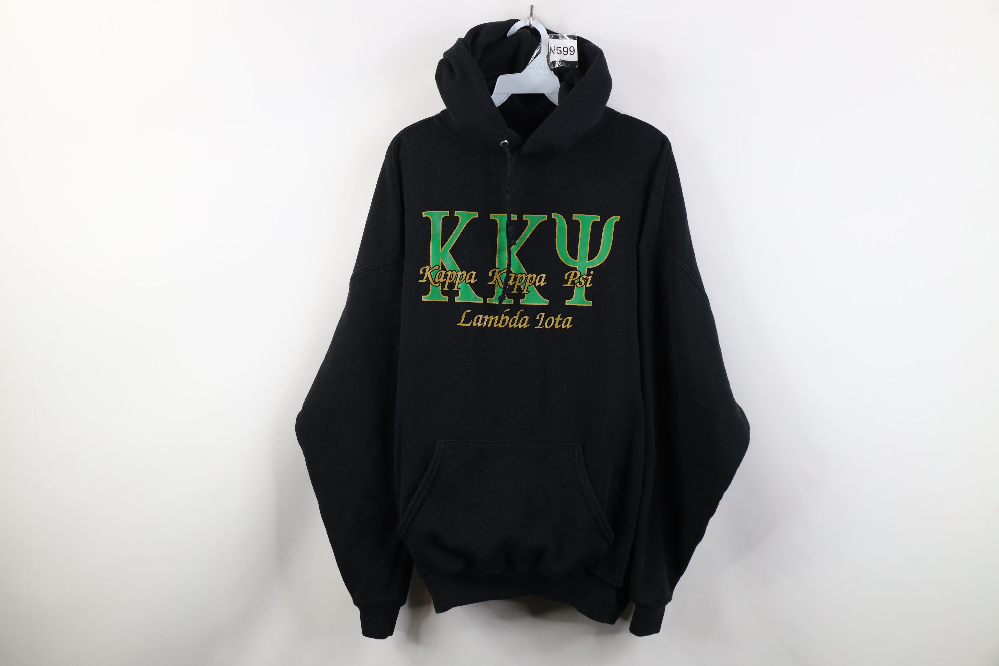Vintage Vintage 90s Y2K Kappa Psi Lamda Iota Fraternity Sweatshirt Size US XXL / EU 58 / 5 - 1 Thumbnail