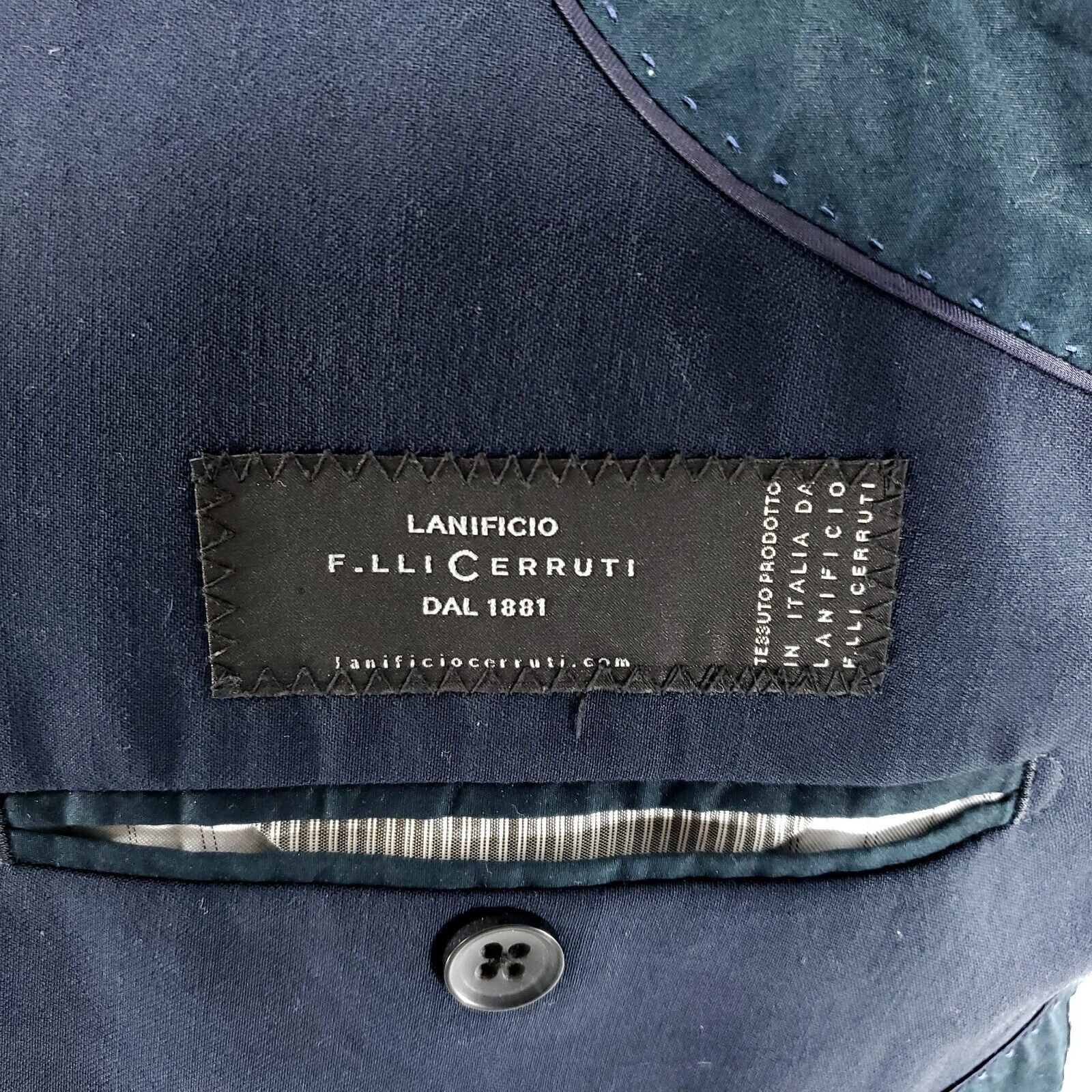 Banana Republic DAMAGED Banana Republic Wool 2 Button Blazer 40R Blue Lanifi Size 40R - 9 Thumbnail